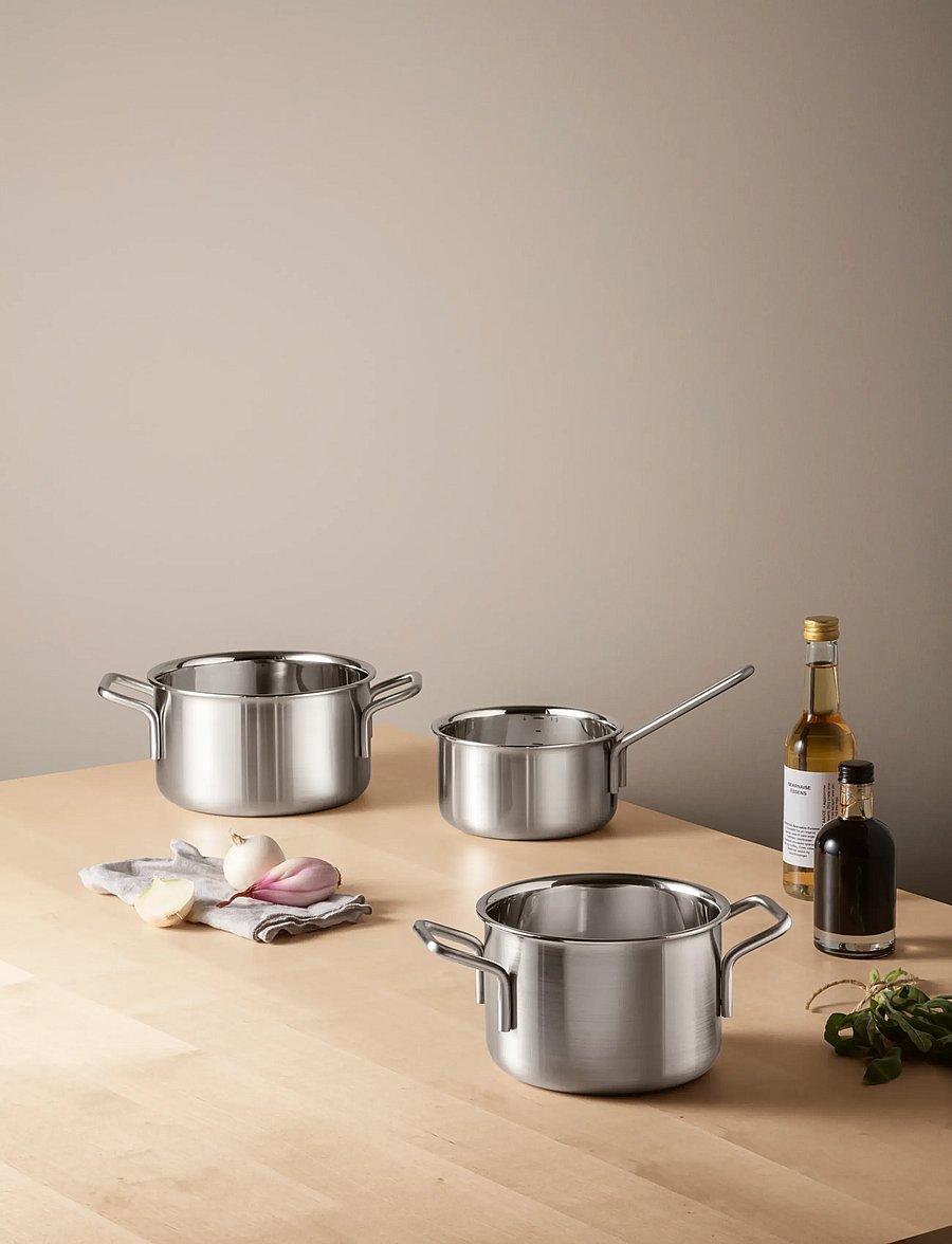 Eva Trio - Multi Kasserolle 1,8 L 16 cm - prikaistuviai - brushed steel - 3