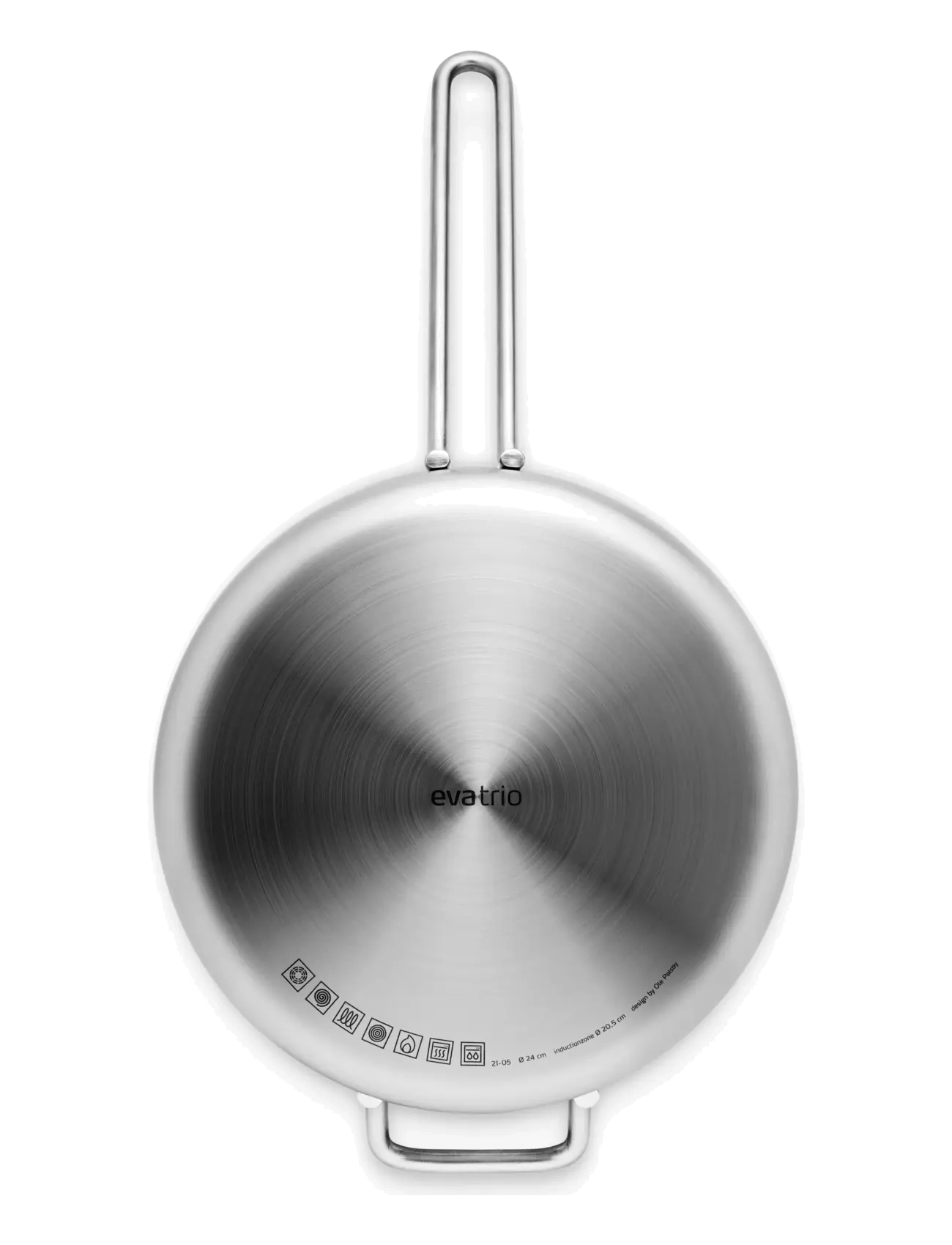 Eva Trio - Multi Sauté pan 24 cm Mosaic ceramic Slip-Let® coating - brushed steel - 4