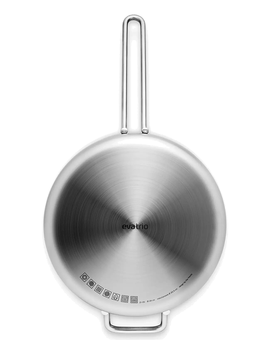 Eva Trio - Multi Sauté pan 24 cm Mosaic ceramic Slip-Let® coating - brushed steel - 4