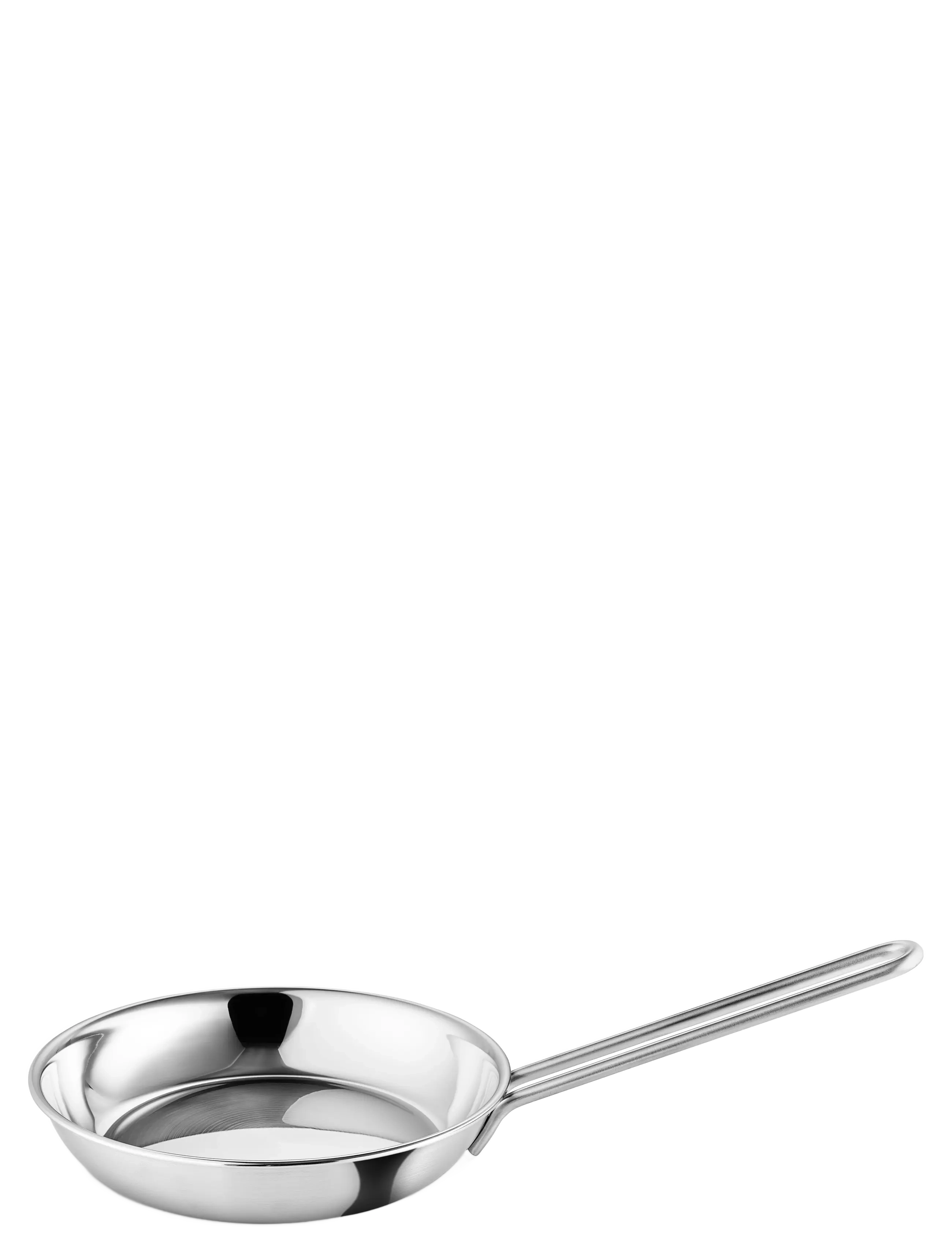Eva Trio Multi 5-ply Frying Pan 24 cm steel base - Küche - BRUSHED STEEL / silver