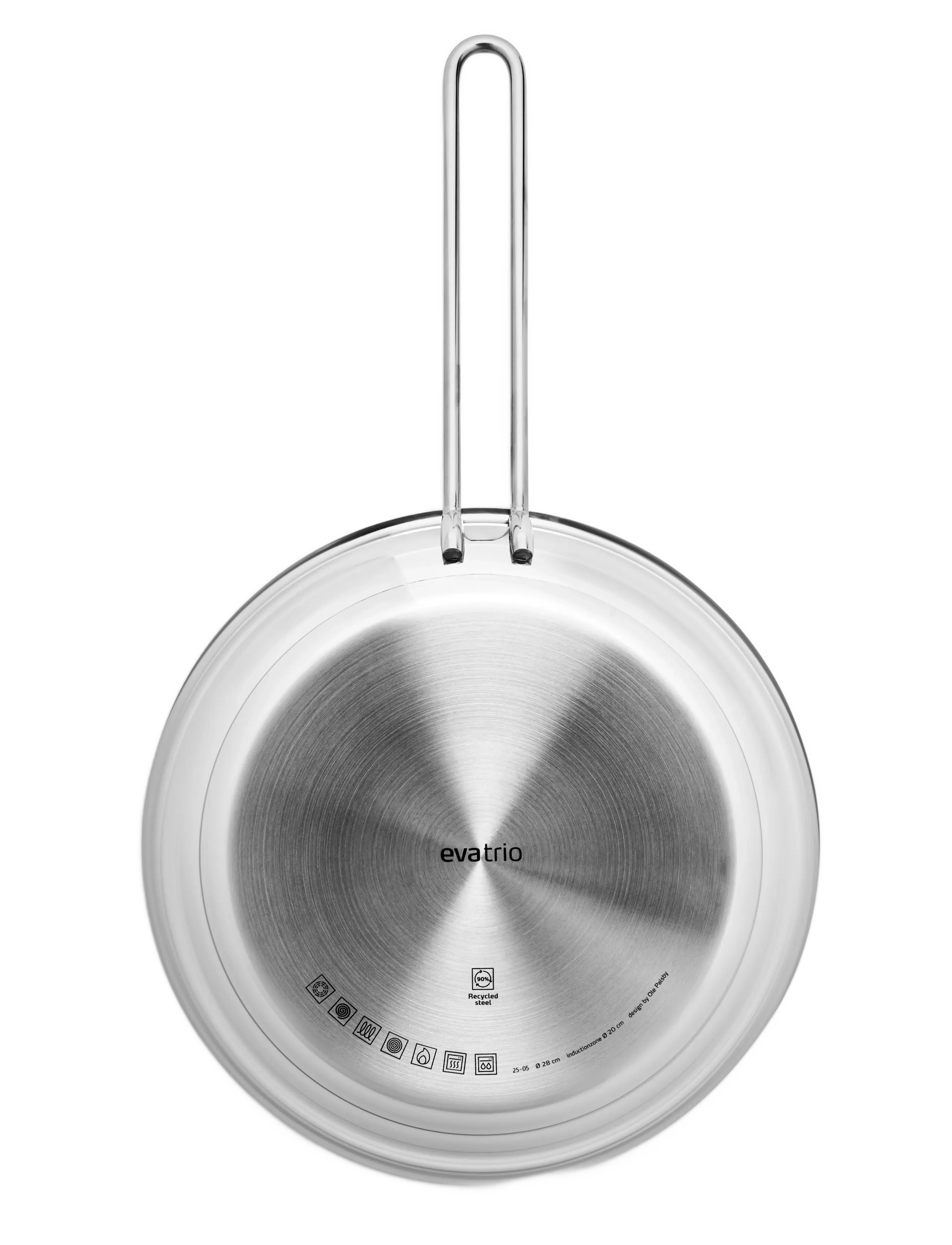 Eva Trio - Multi 5-ply Frying Pan 28 cm steel base - bratpfannen - brushed steel - 4