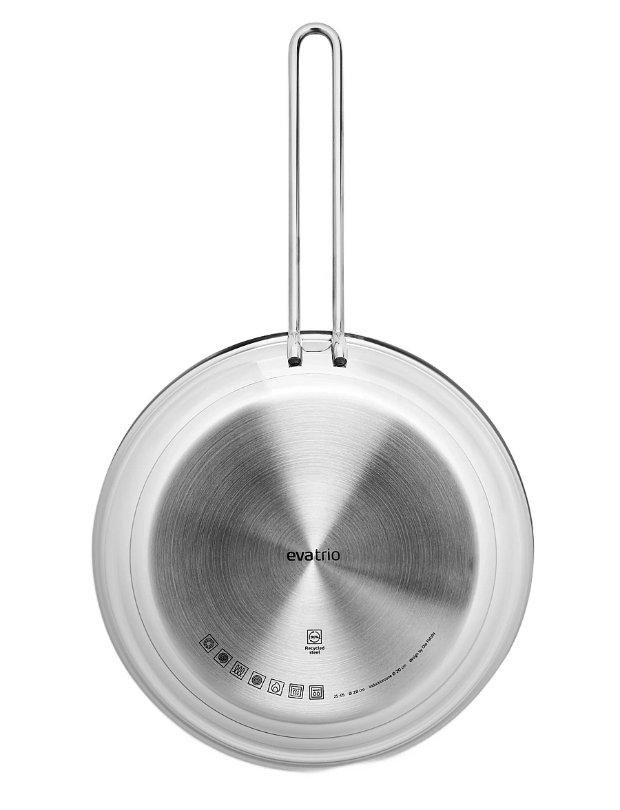 Eva Trio - Multi 5-ply Frying Pan 28 cm steel base - bratpfannen - brushed steel - 4