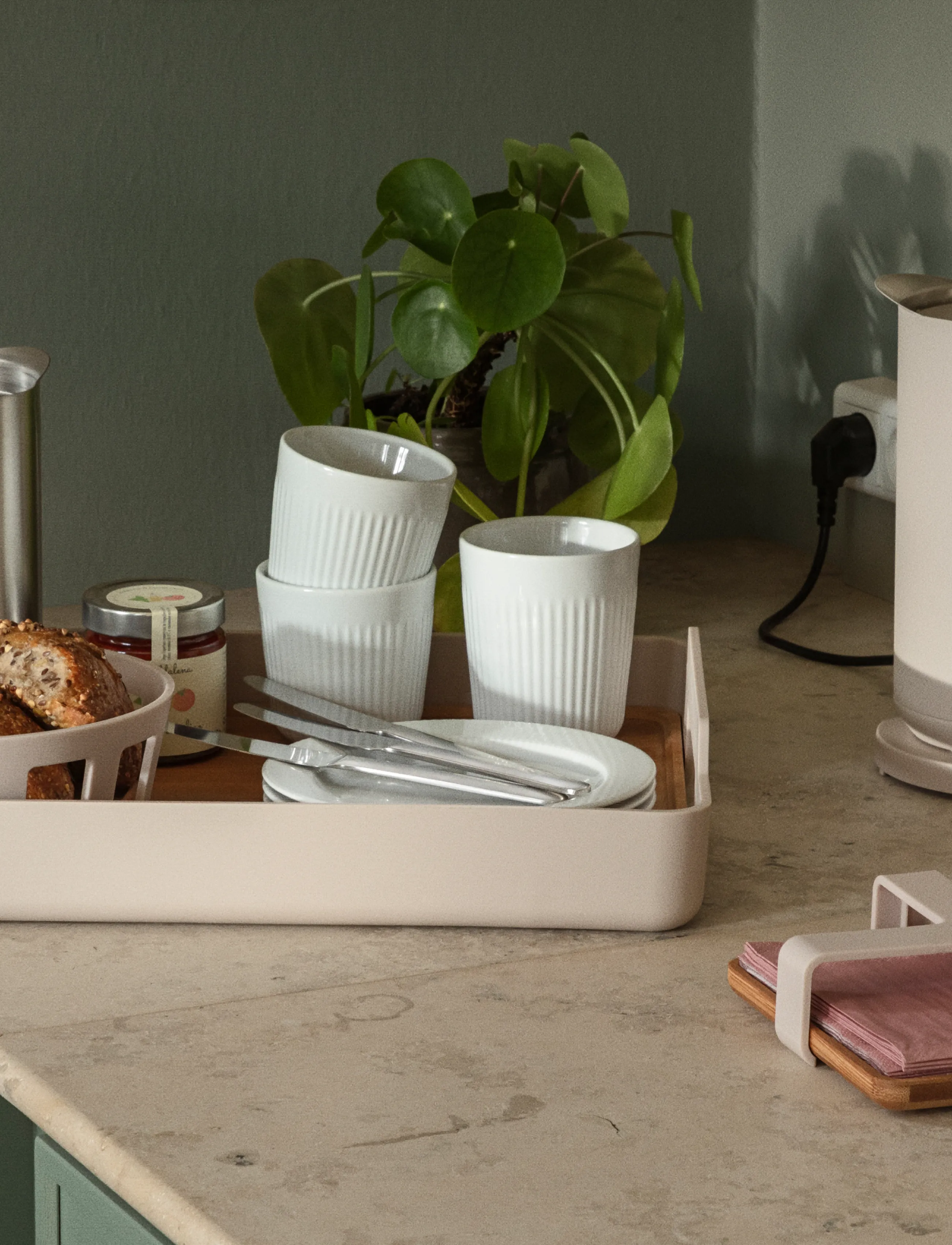 Eva Trio Nordic Kitchen Electric Kettle 1.5 L Sand,,,Beige Gr.1.5