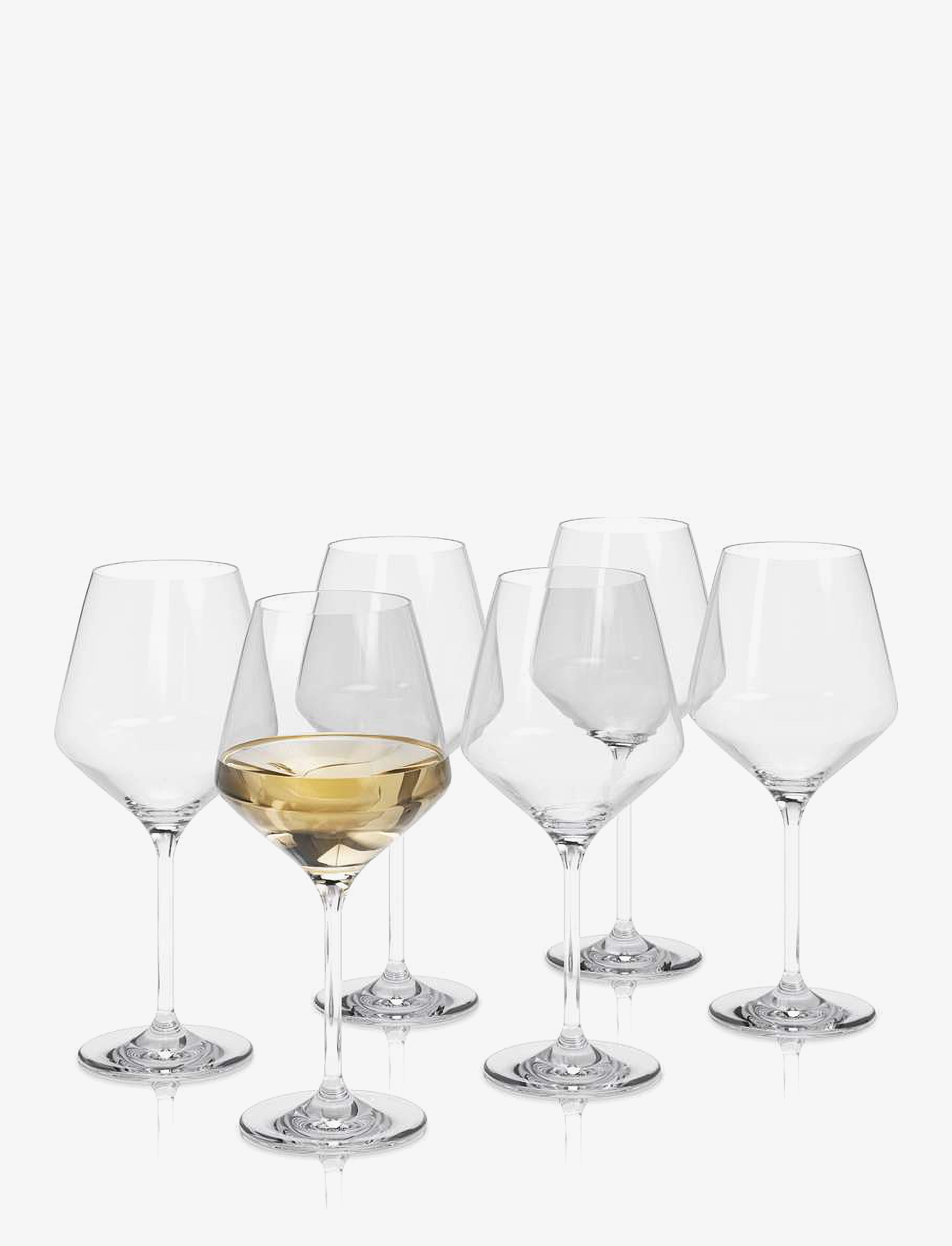 Eva Trio Legio Nova Hvidvinsglas 6 Stk., Hvid Vinglases, Nude, Str: 38 CL