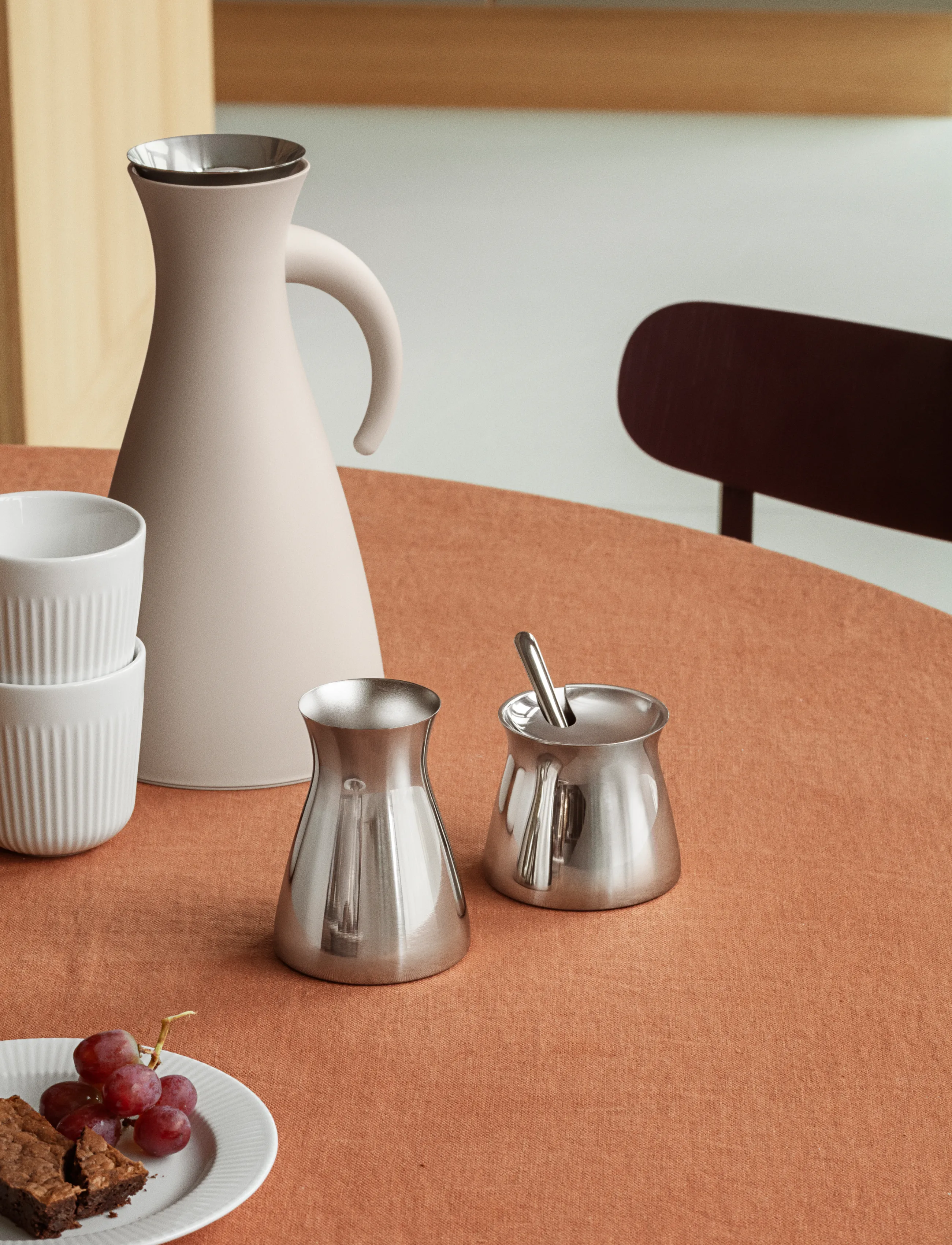 Eva Trio - Sugar bowl - polished steel - 4