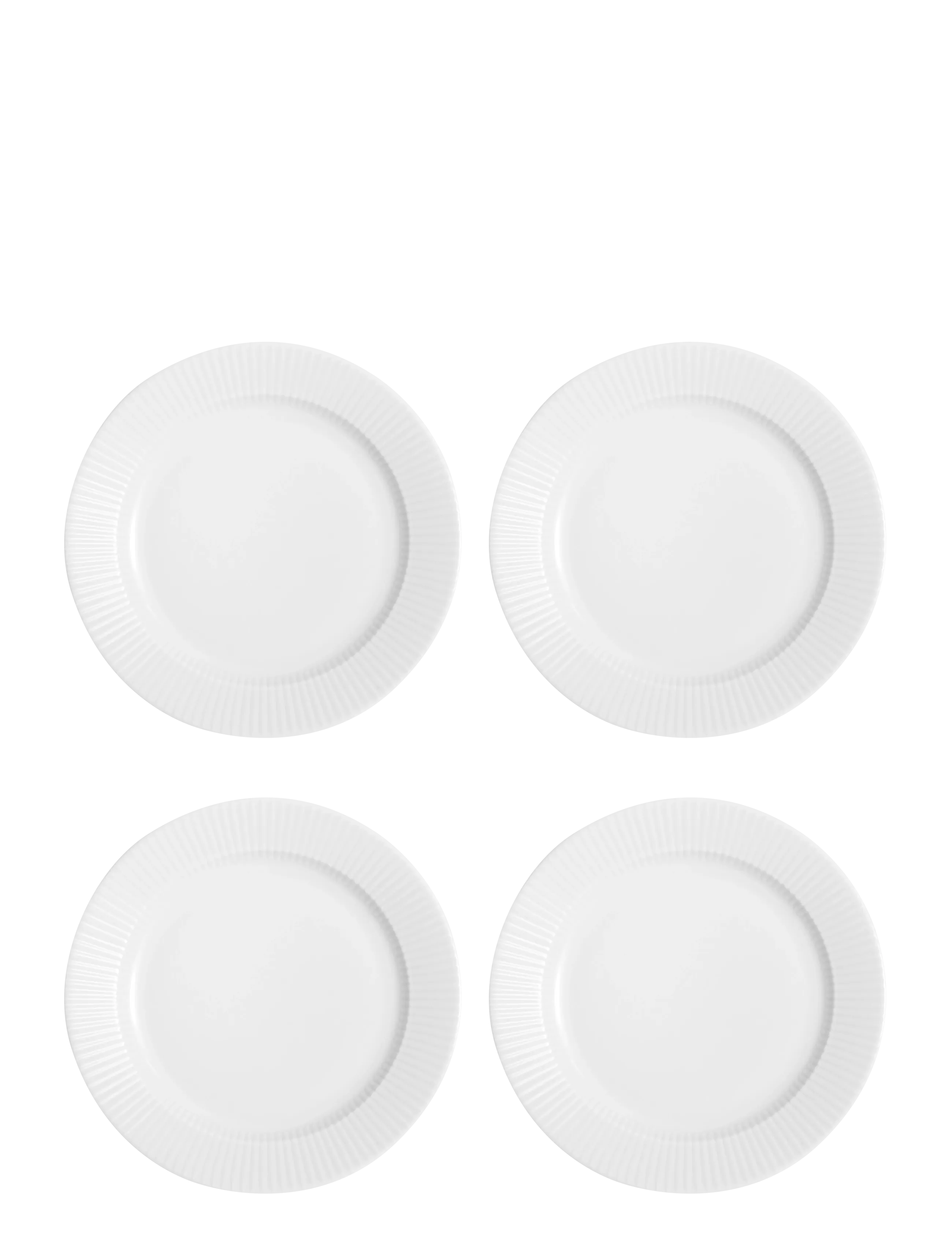 Eva Trio Legio Nova Lunch plate 22 cm 4-pack - Lauanõud - WHITE / white