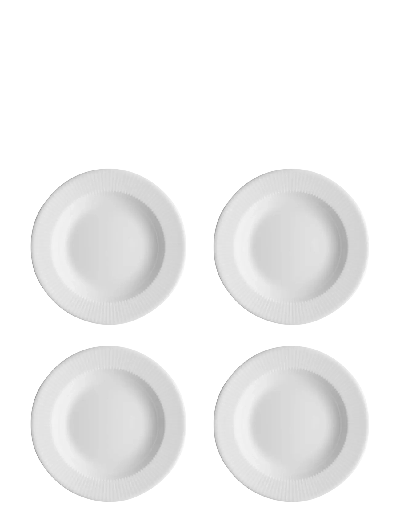 Eva Trio Legio Nova Deep plate 22 cm 4-pack - Lautaset - WHITE / white