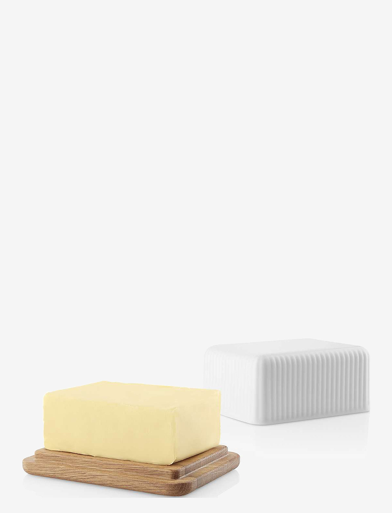 Eva Trio - Legio Nova Butter dish with oak lid - butter cups - white - 4