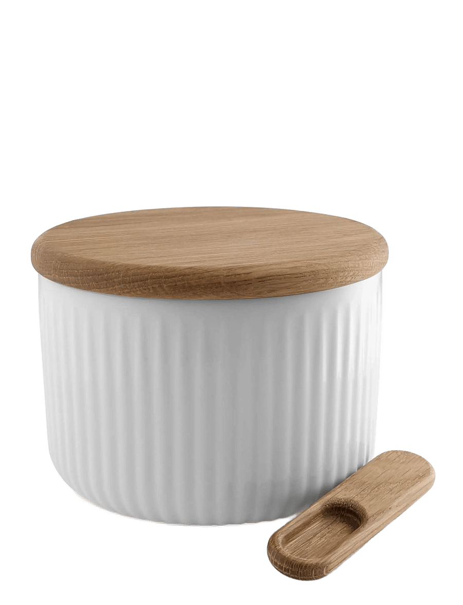Eva Trio - Legio Nova Salt cellar with lid and spoon - salz- & pfefferstreuer - white - 1