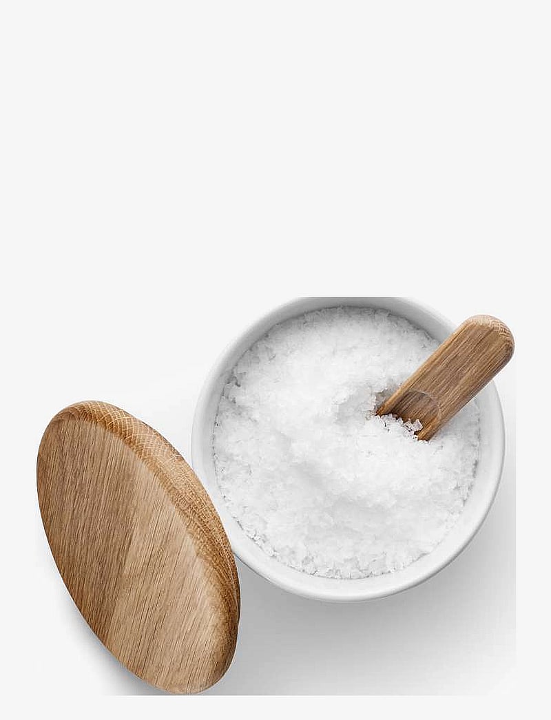 Eva Trio - Legio Nova Salt cellar with lid and spoon - salz- & pfefferstreuer - white - 2