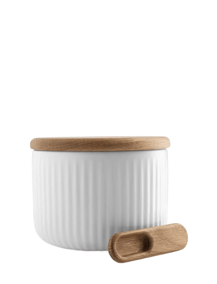 Eva Trio - Legio Nova Salt cellar with lid and spoon - salz- & pfefferstreuer - white - 4