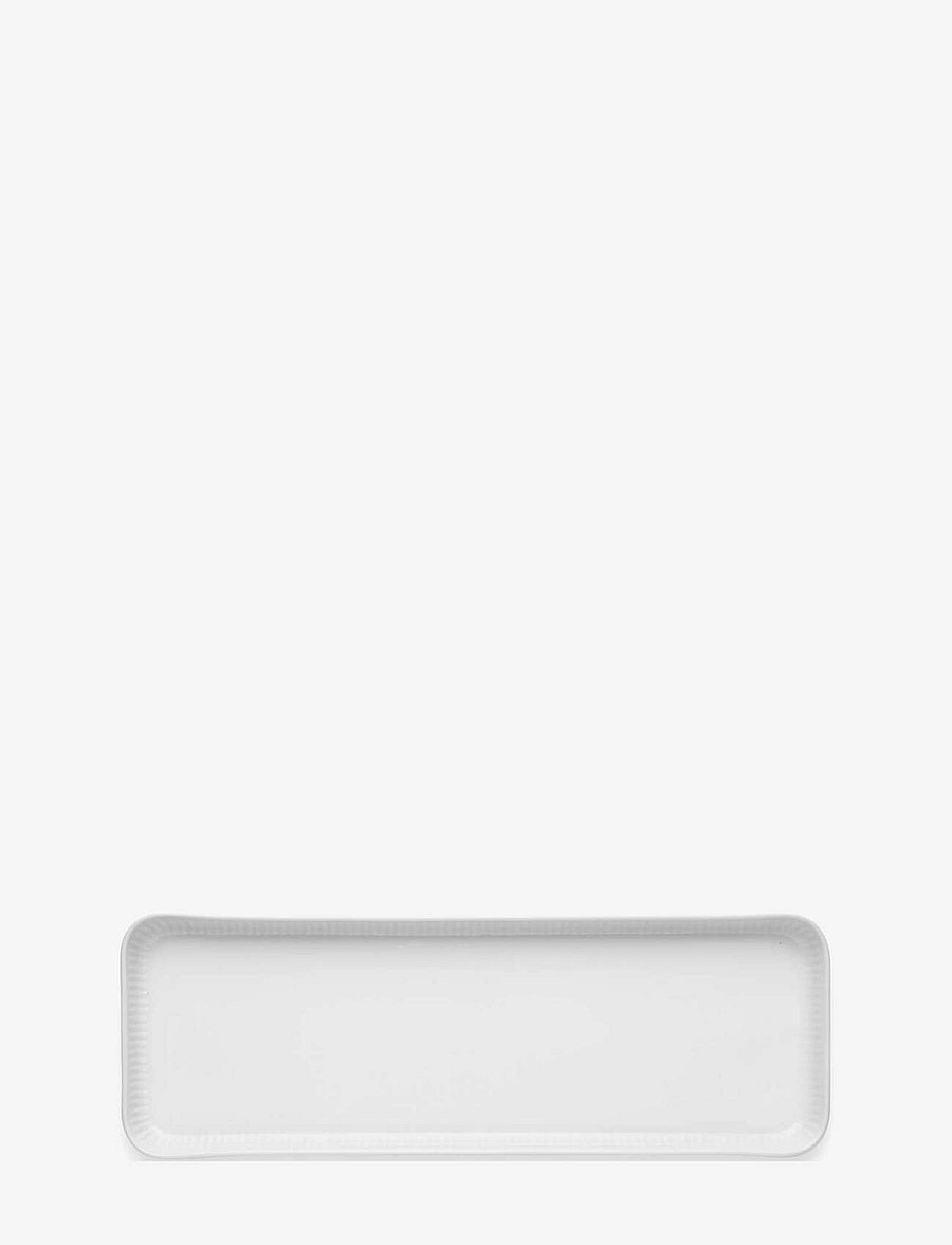 Eva Trio - Legio Nova Serving dish 37x13cm - plattar og bretti - white - 2