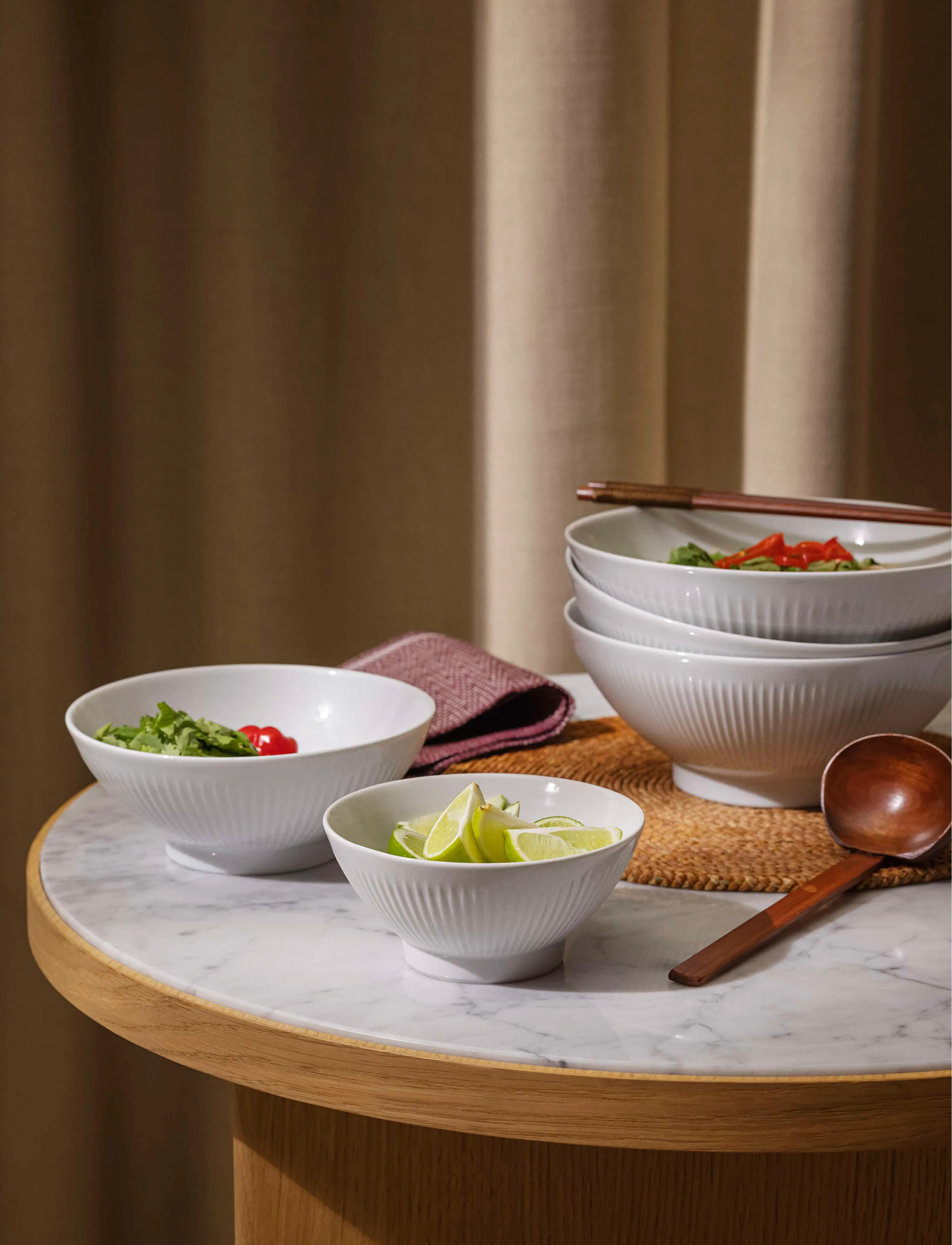 Eva Trio Legio Nova Ramen Skål 16 cm, 0.5LØ16 cm, White, Bordservice > Skåle, Unisex