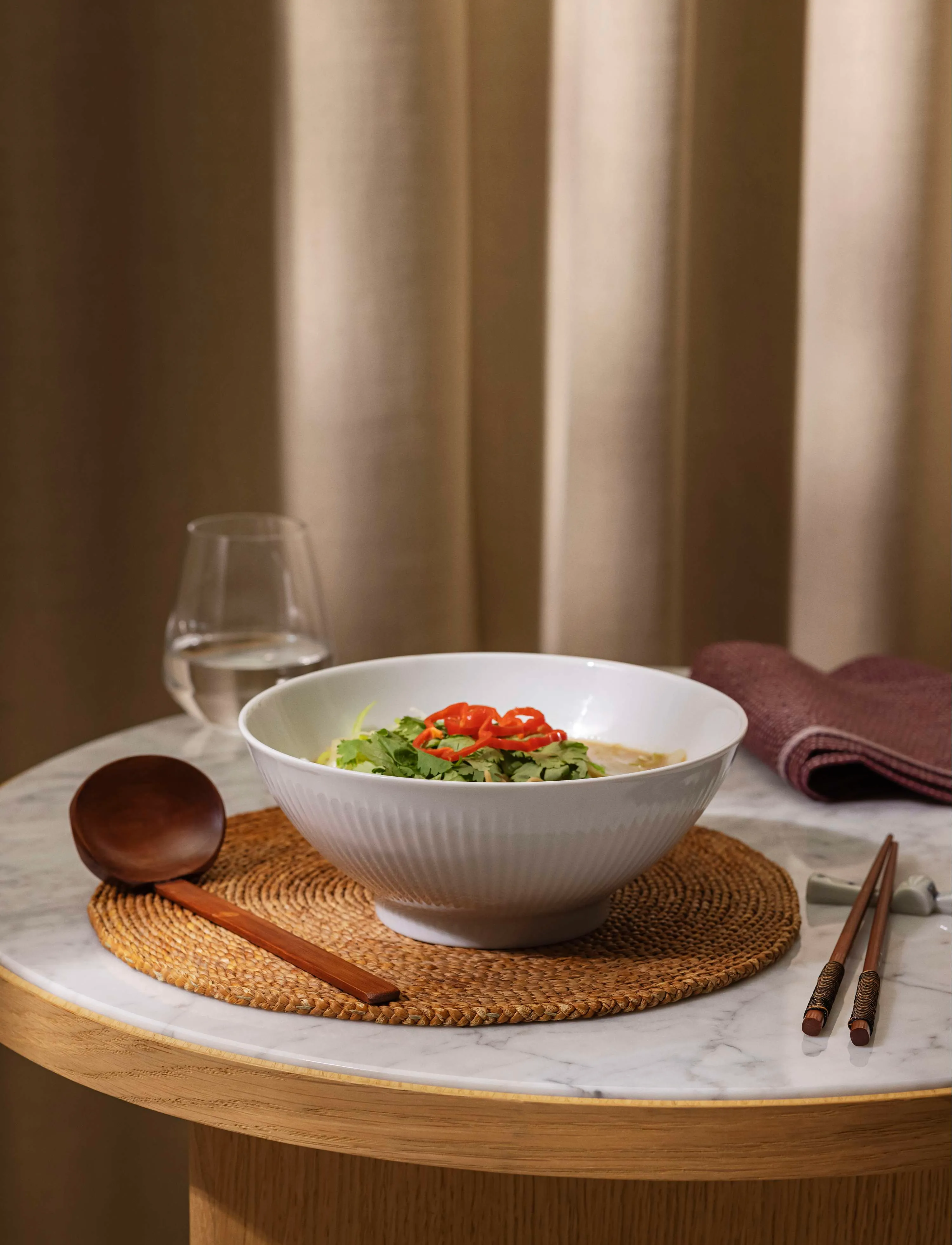 Eva Trio Legio Nova Ramen Skål 20 cm, 1.0LØ20 cm, White, Bordservice > Skåle, Unisex