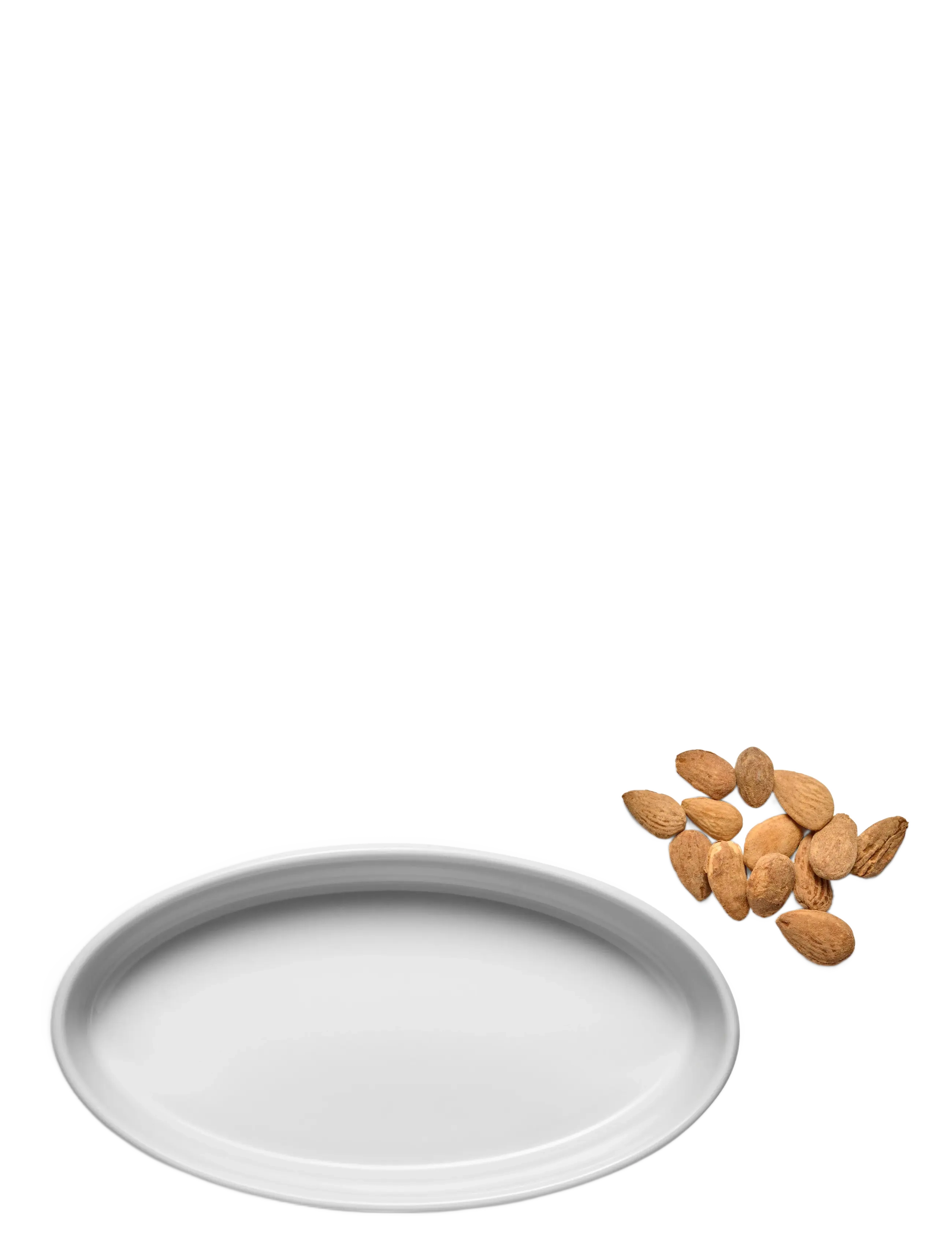 Eva Trio Legio Nova Oval Bowl 18 Cm, Serving Skål, Hvid, Str: 18 CM