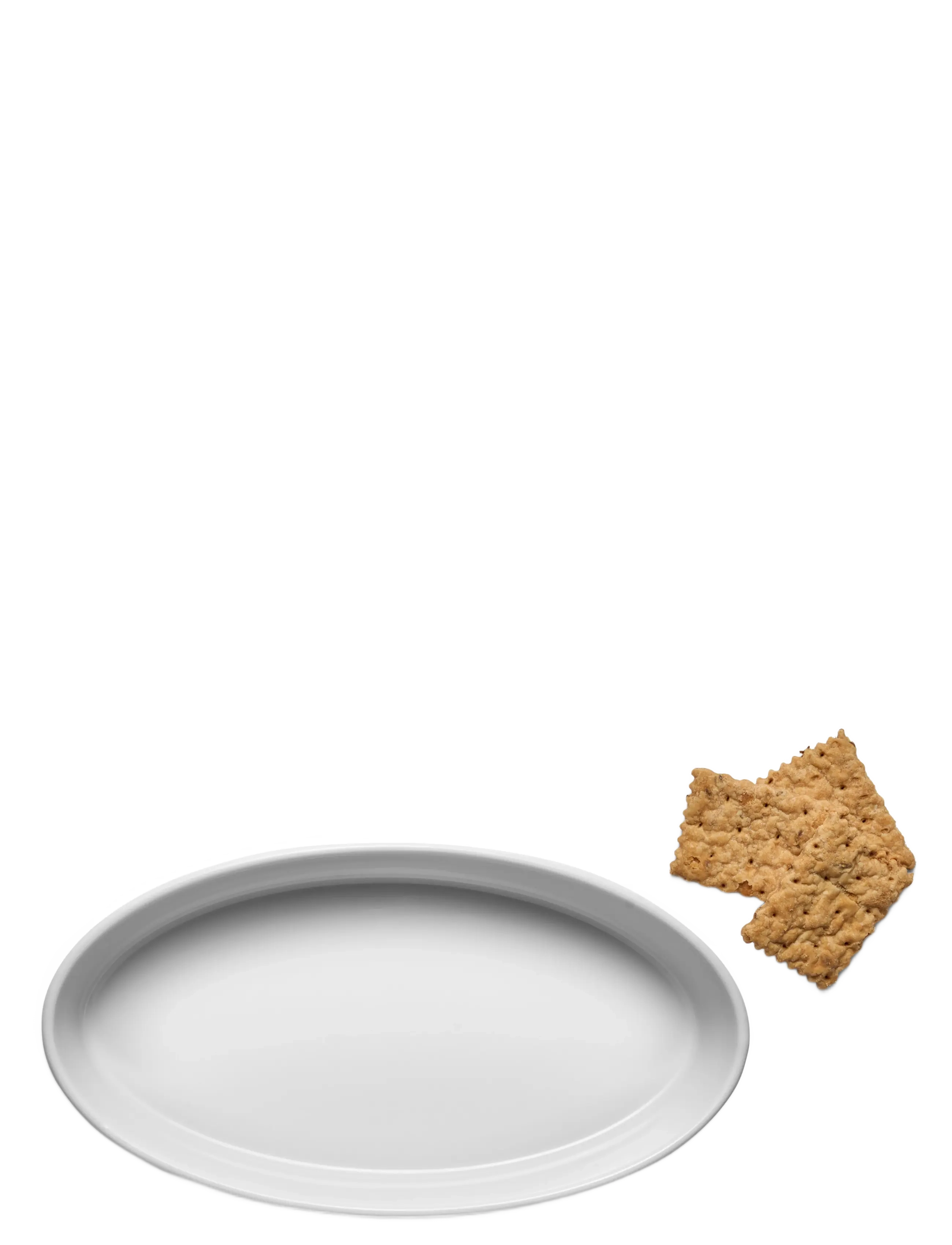 Eva Trio Legio Nova Oval Bowl 22 Cm, Serving Skål, Hvid, Str: 22 CM