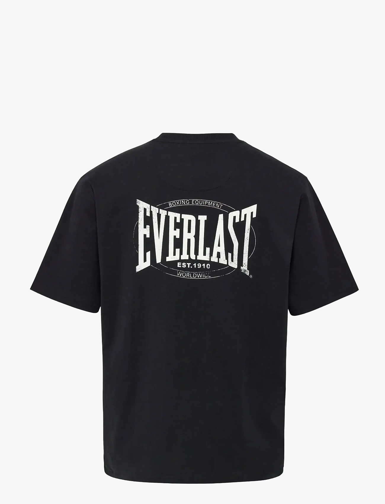 Everlast - EVERLAST BACK LOGO SS TEE - kortærmede t-shirts - black beauty - 2