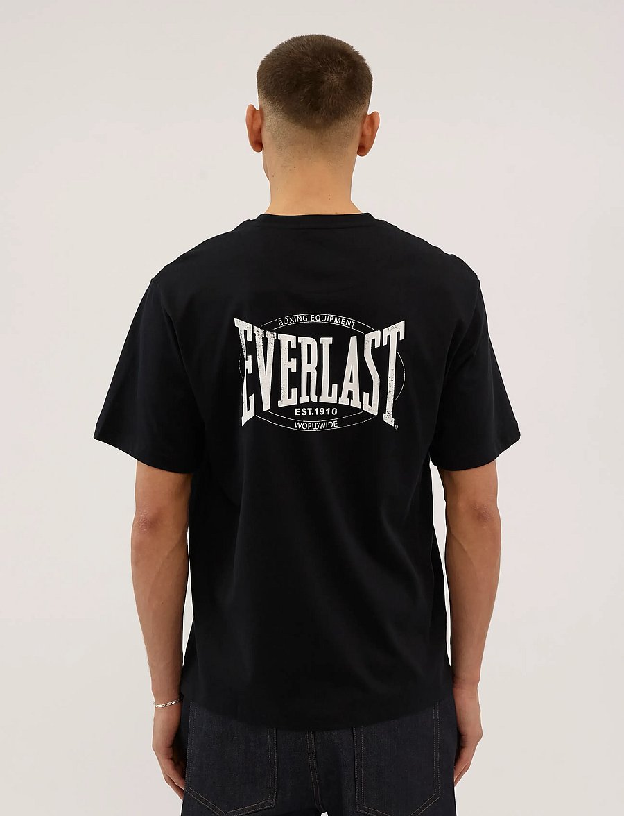 Everlast - Backlogo Tee - lühikeste varrukatega t-särgid - black beauty - 3