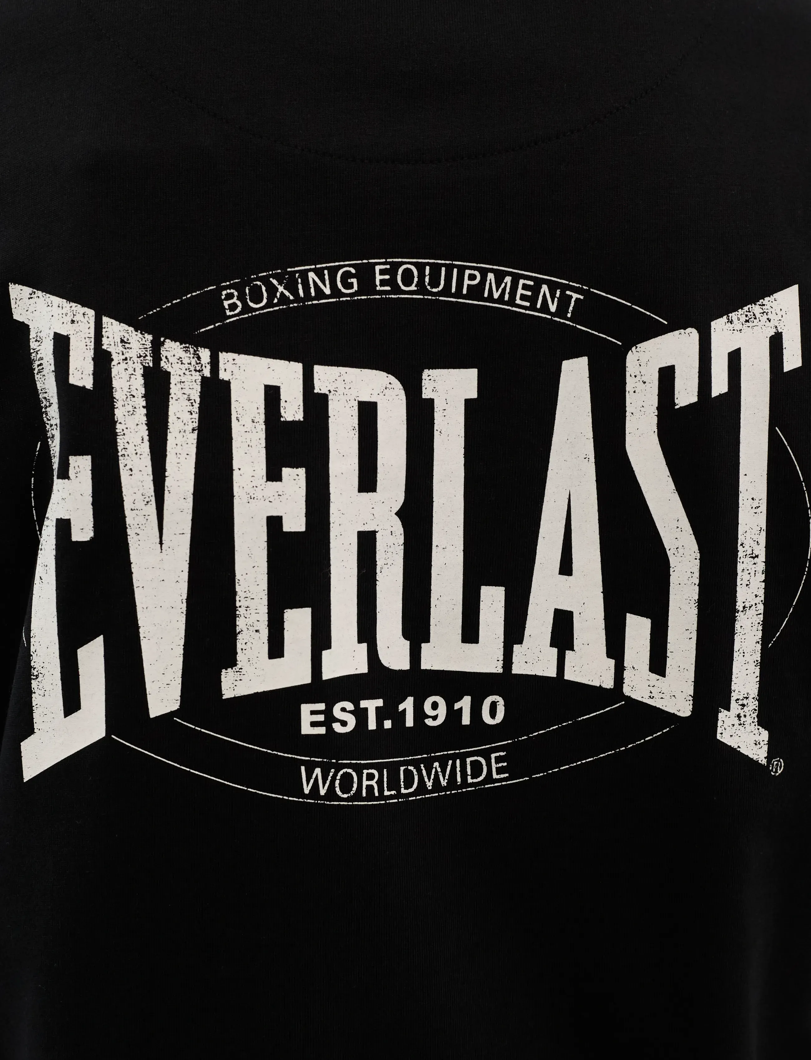 Everlast - EVERLAST BACK LOGO SS TEE - kortärmade t-shirts - black beauty - 5