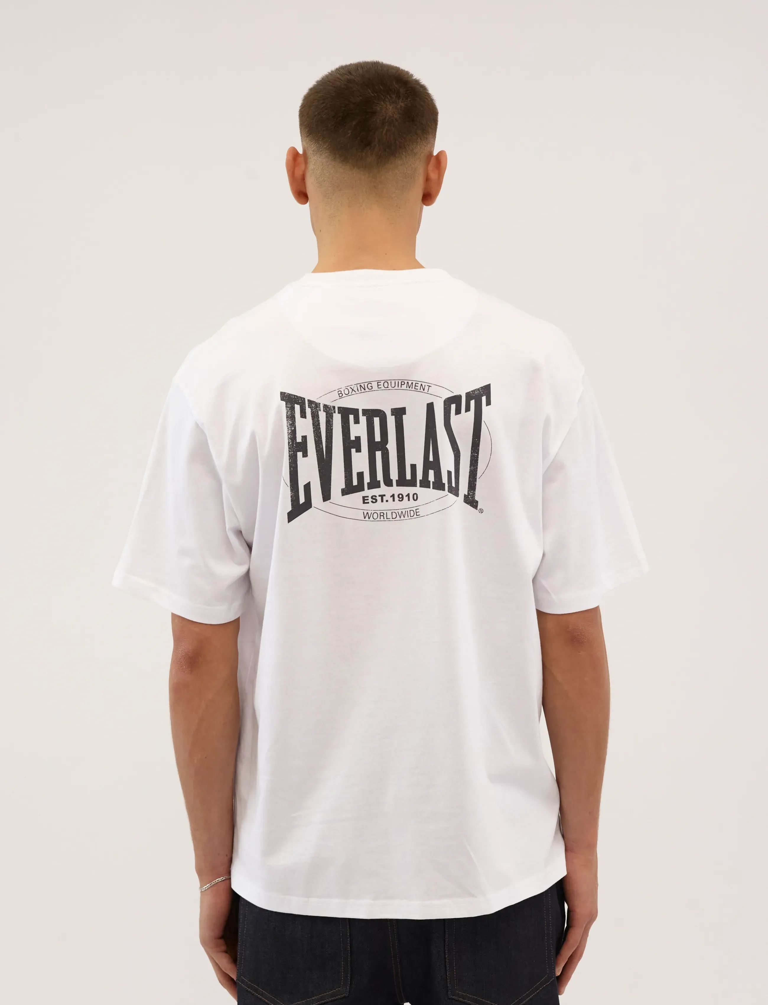 Everlast - EVERLAST BACK LOGO SS TEE - kortärmade t-shirts - brilliant white - 3