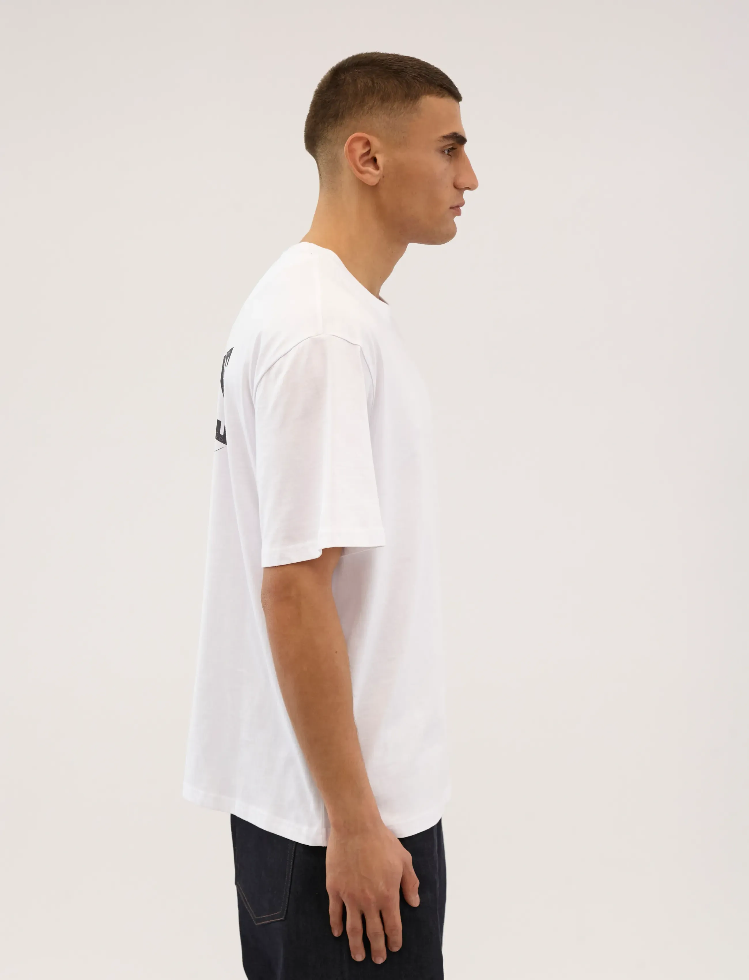 Everlast - EVERLAST BACK LOGO SS TEE - kortärmade t-shirts - brilliant white - 4