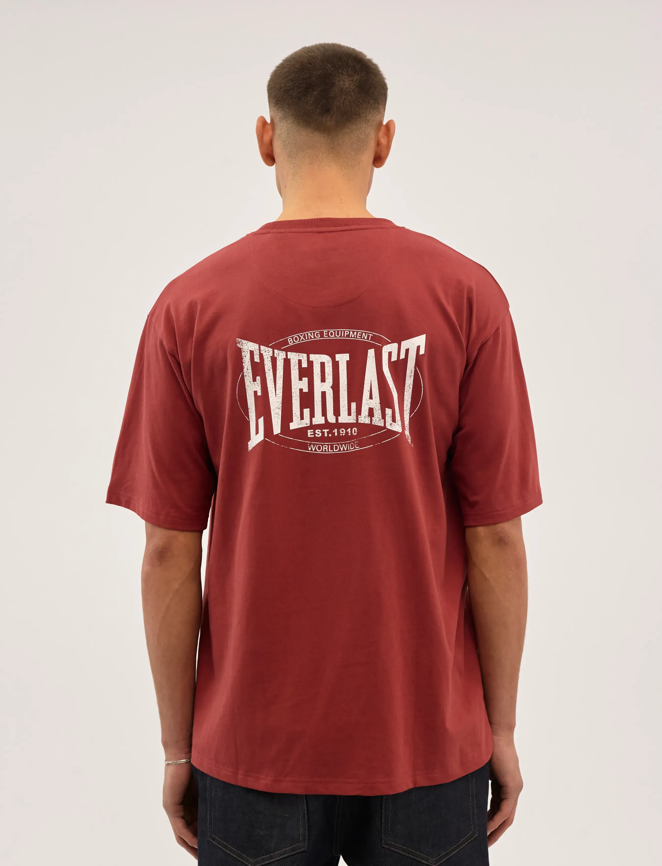 Everlast - EVERLAST BACK LOGO SS TEE - kurzärmelige t-shirts - cowhide - 4