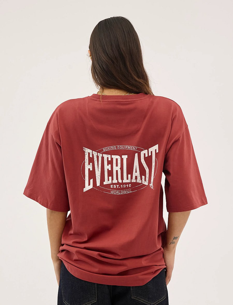 Everlast - EVERLAST BACK LOGO SS TEE - kurzärmelige t-shirts - cowhide - 5