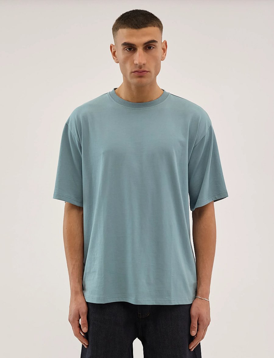Everlast - Backlogo Tee - kurzärmelige t-shirts - smoke blue - 0