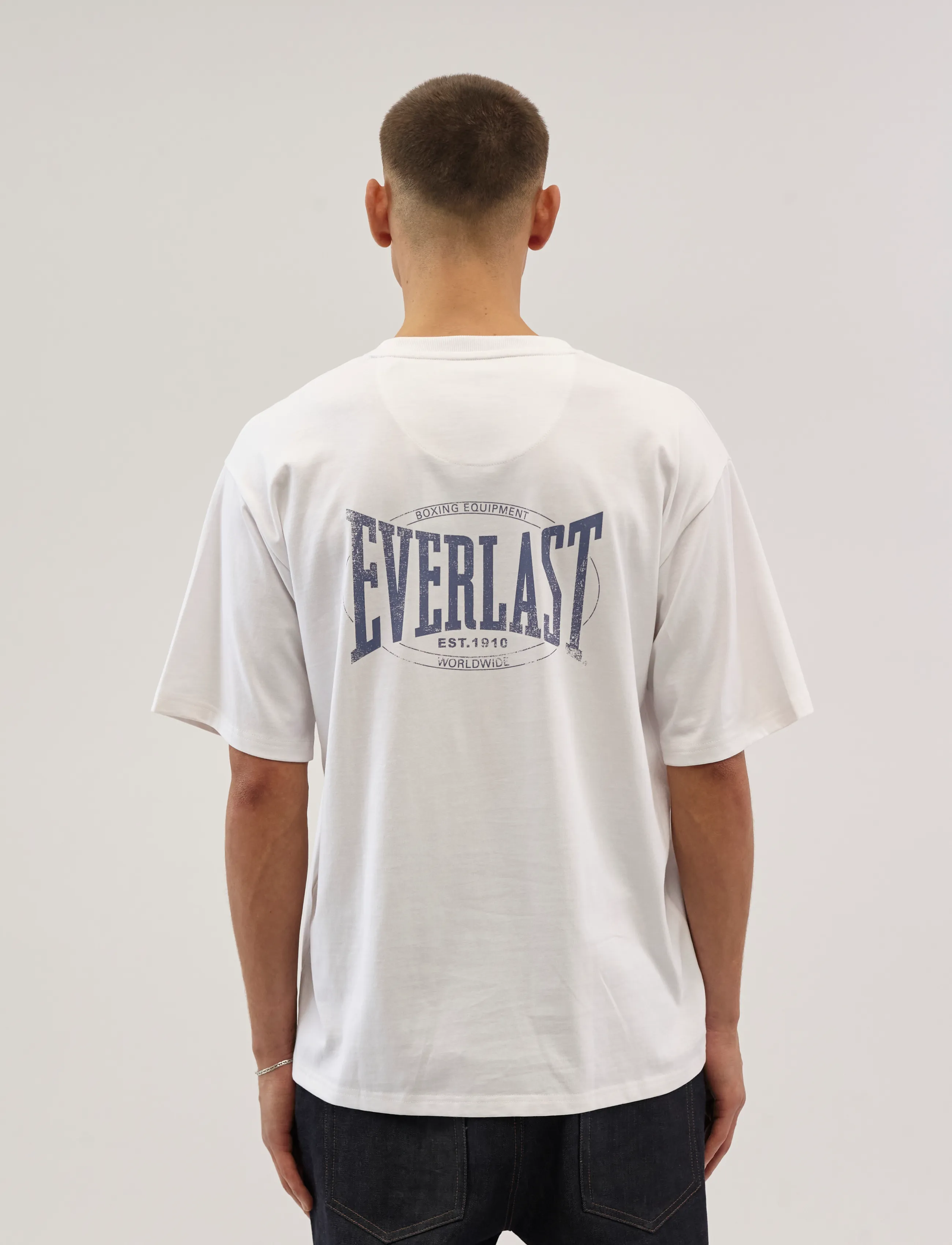Everlast - Backlogo Tee - kortærmede t-shirts - white - 4