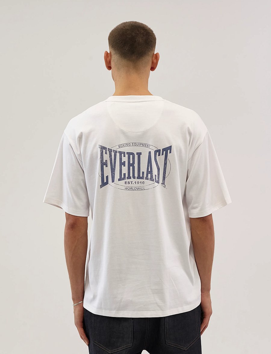 Everlast - Backlogo Tee - lühikeste varrukatega t-särgid - white - 4