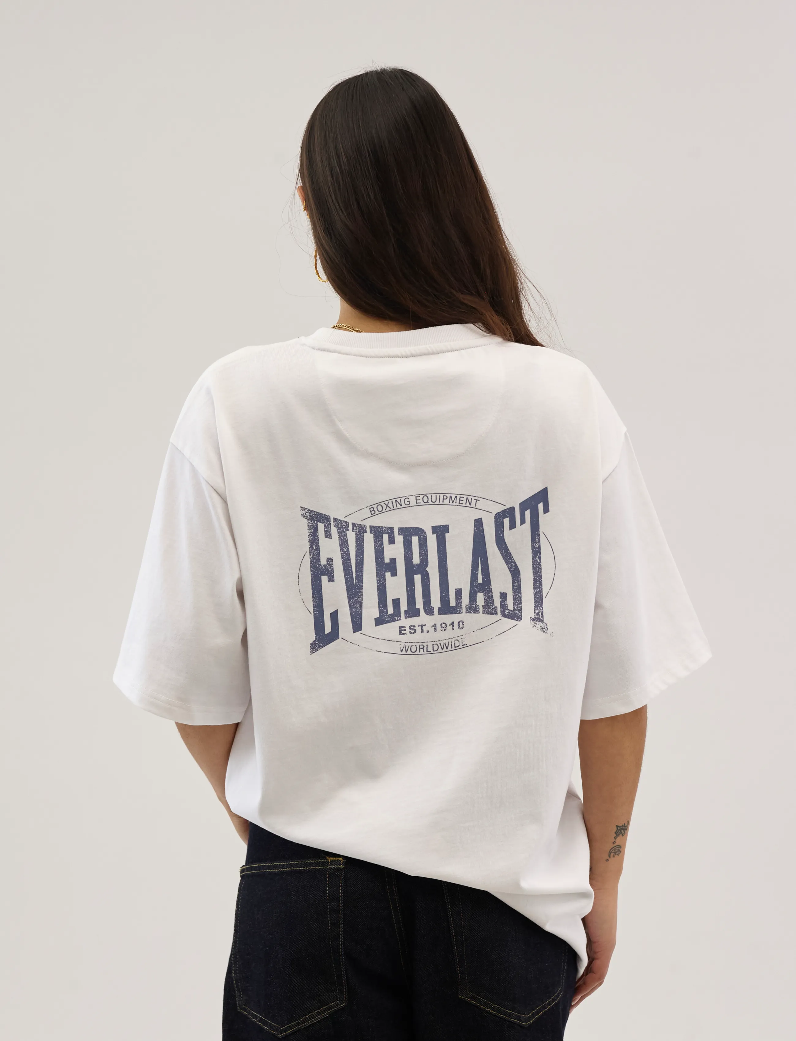 Everlast - Backlogo Tee - kortærmede t-shirts - white - 5