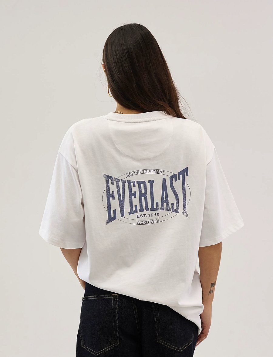 Everlast - Backlogo Tee - lühikeste varrukatega t-särgid - white - 5