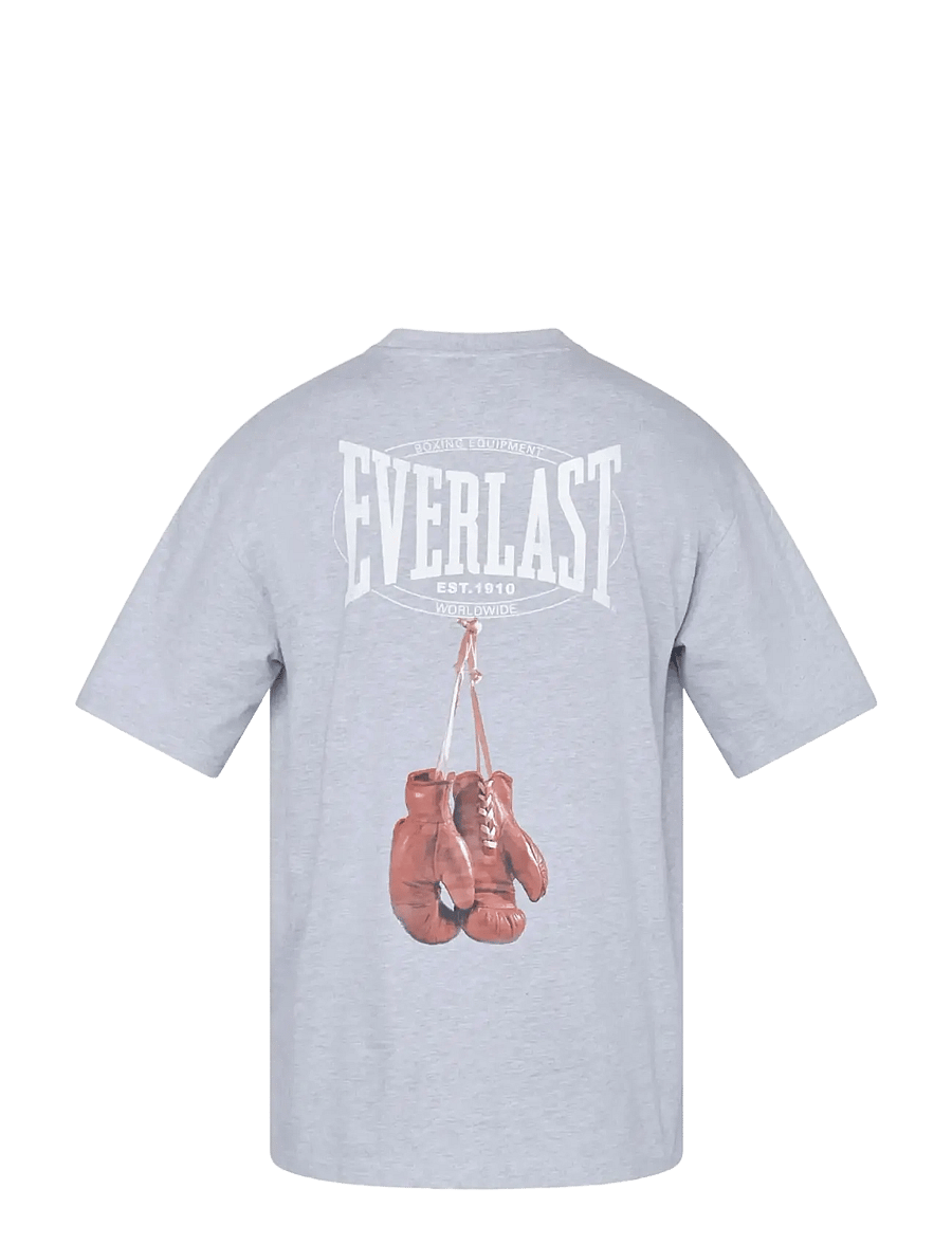 Everlast - Fight Night Tee - kurzärmelige t-shirts - grey melange - 2