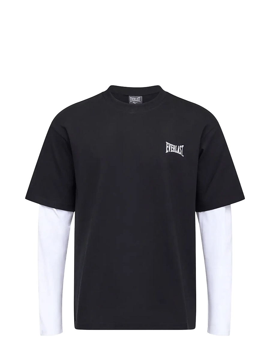 Everlast - LAYERED BACK LOGO LS - pikkade varrukatega t-särgid - black beauty - 0