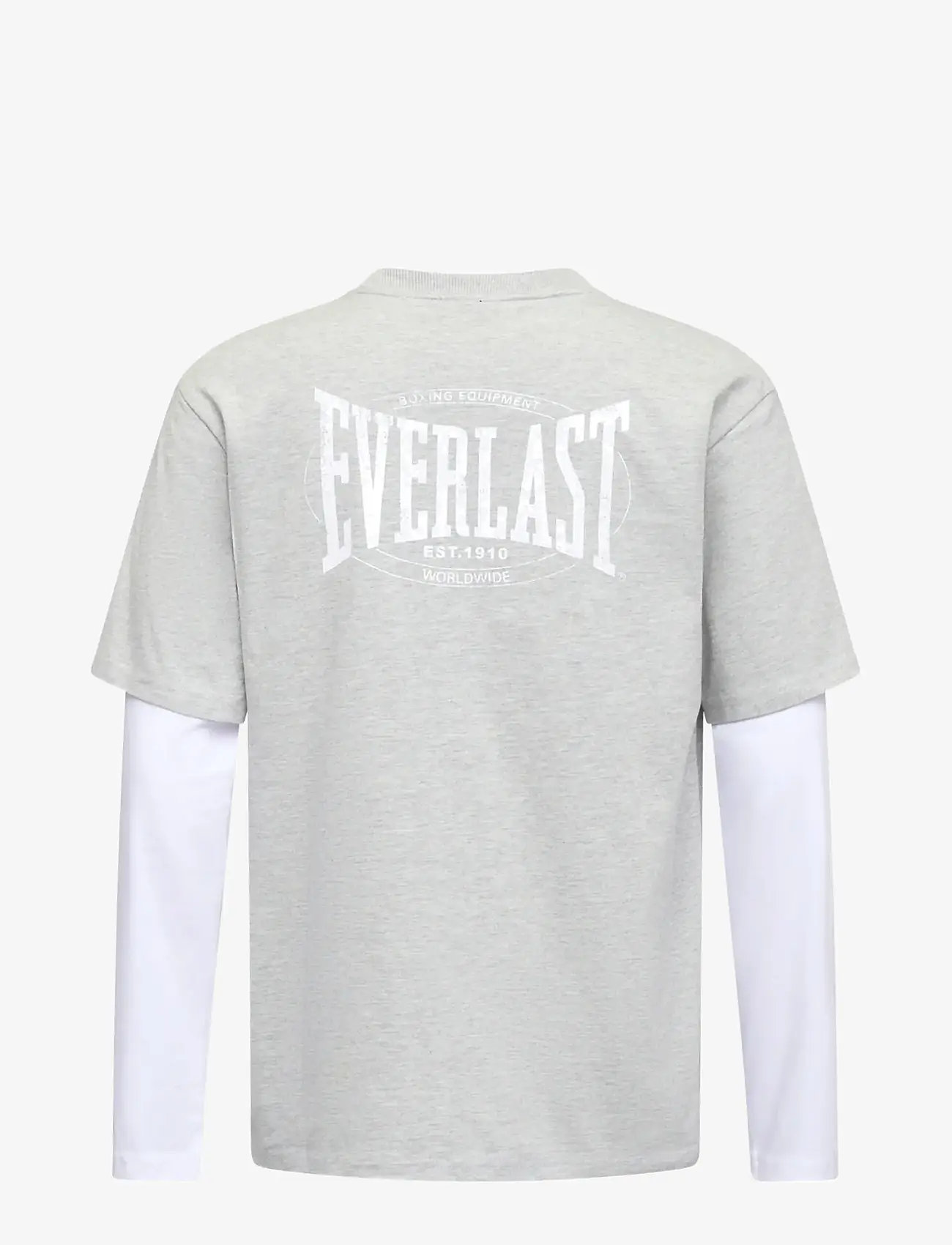 Everlast - LAYERED BACK LOGO LS - pitkähihaiset - light grey melange - 2