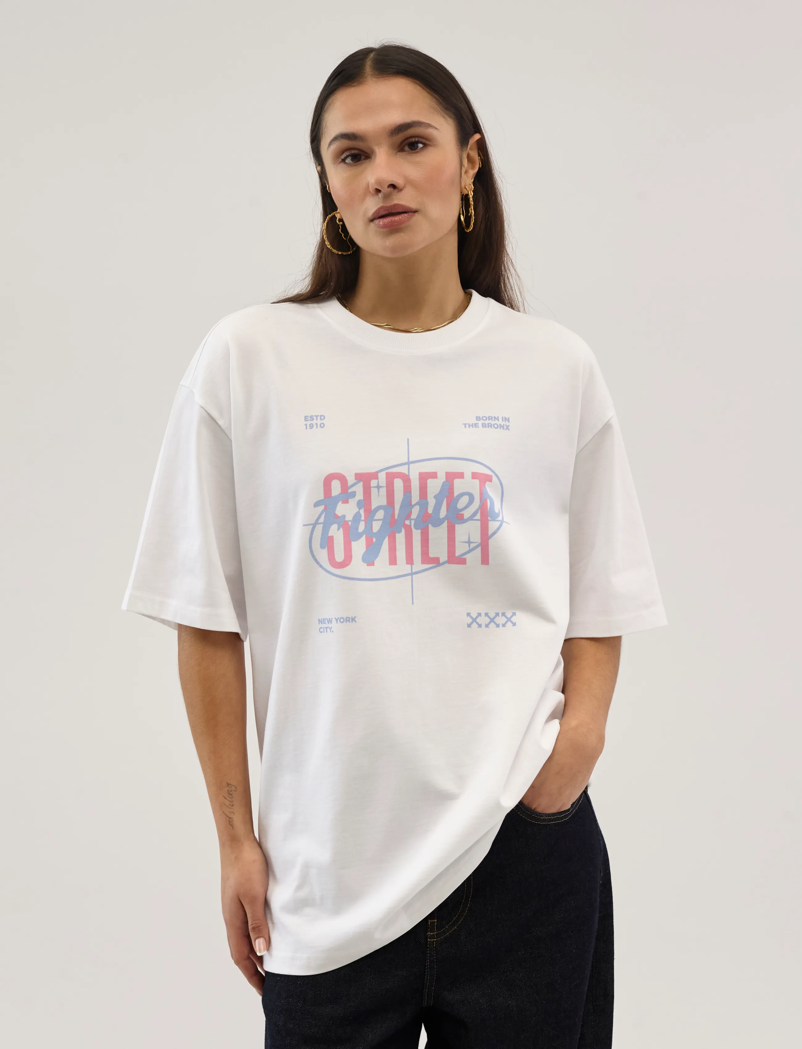 Everlast - Street Fighter Tee - kortærmede t-shirts - white - 3
