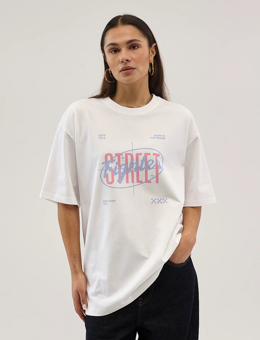 Everlast - Street Fighter Tee - kortärmade t-shirts - white - 3