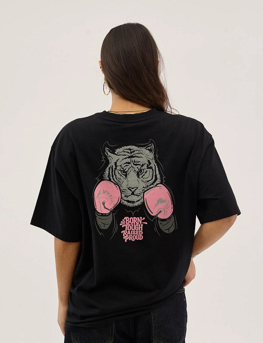Everlast - Tiger Tee - kortärmade t-shirts - black - 5
