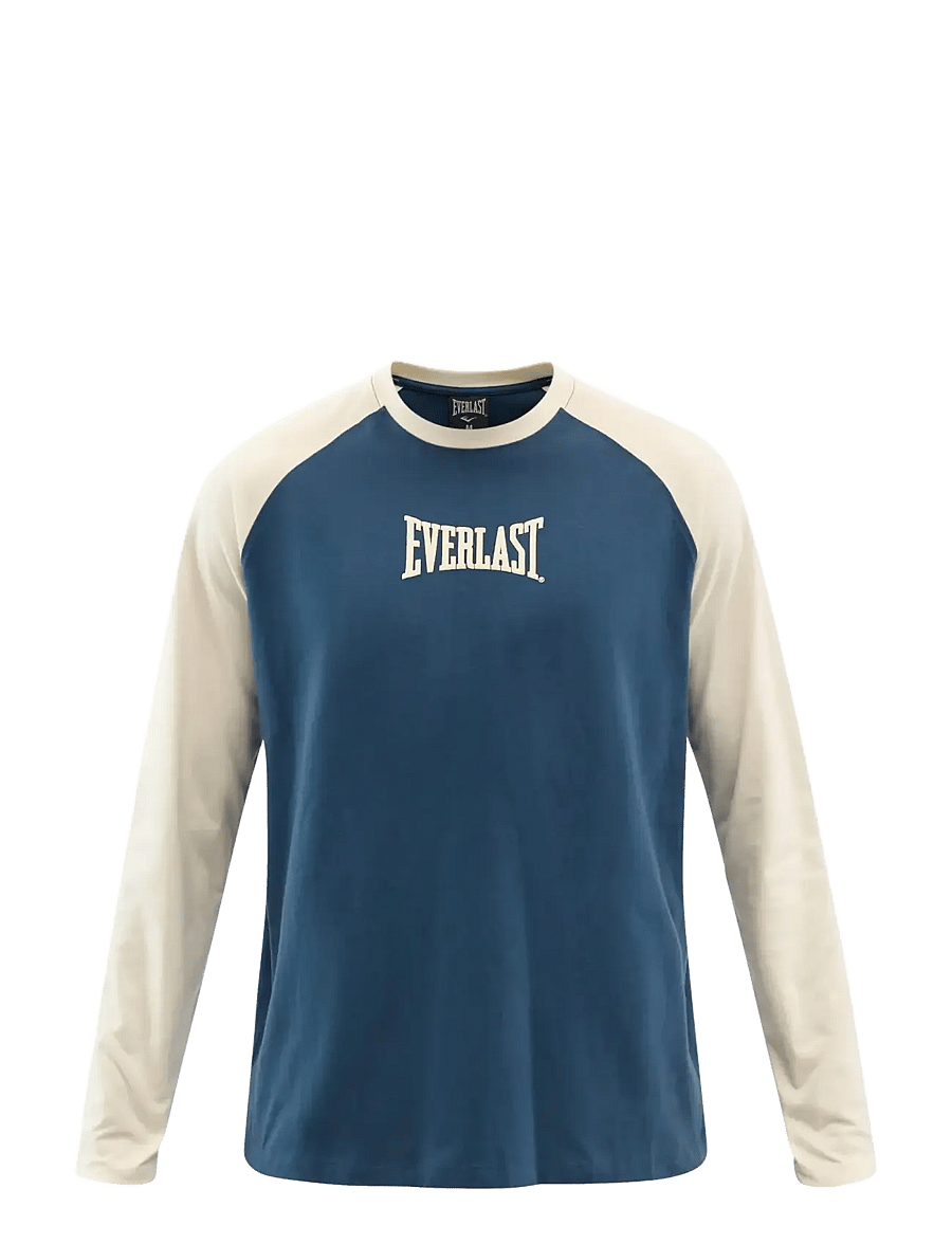 Everlast - Contrast Raglan Long Sleeve - långärmade t-shirts - key largo - 1