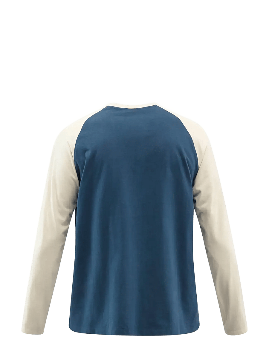 Everlast - Contrast Raglan Long Sleeve - långärmade t-shirts - key largo - 2