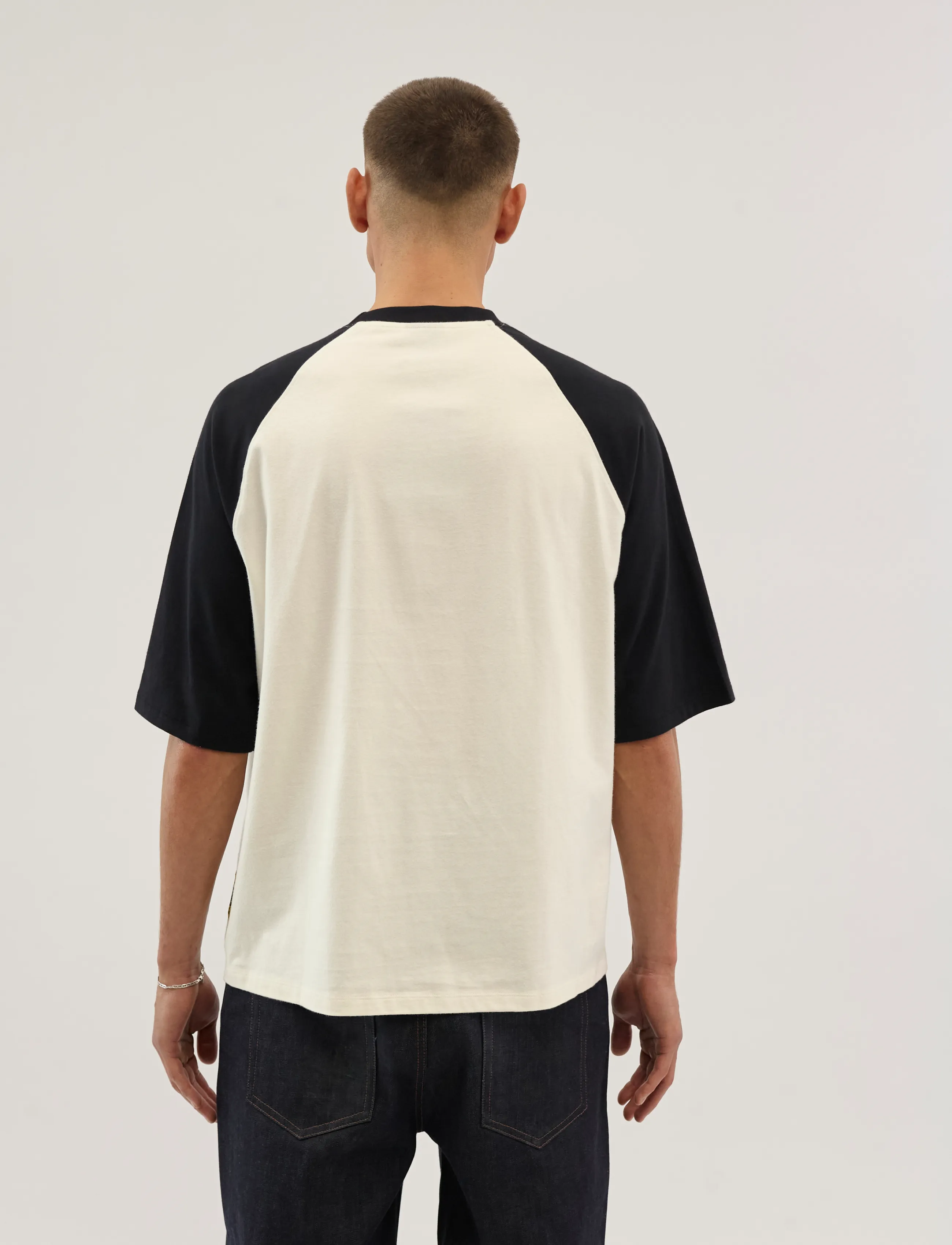 Everlast - Bronx Raglan Tee - kortærmede t-shirts - white/black - 4