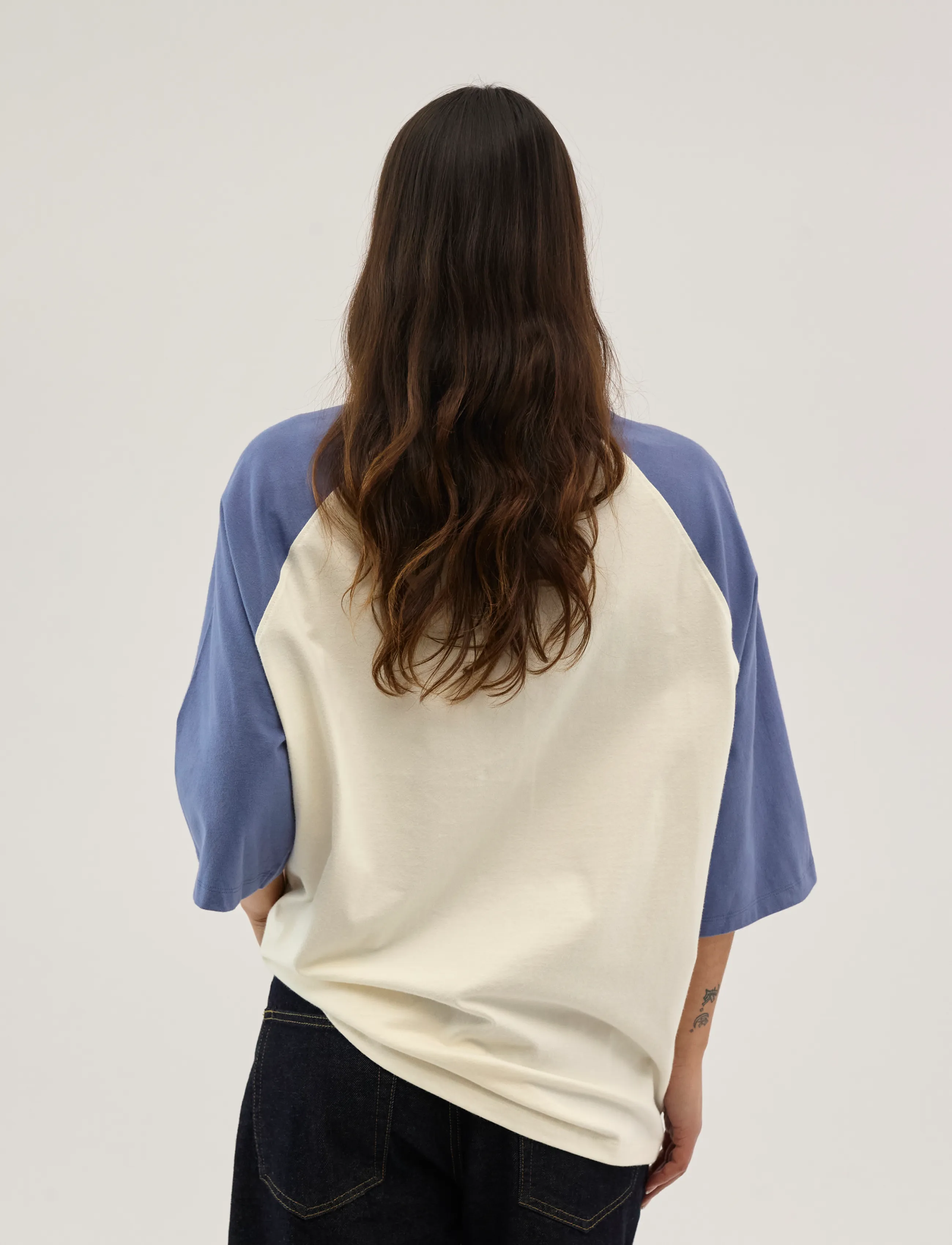 Everlast - Bronx Raglan Tee - kortærmede t-shirts - white/blue - 5
