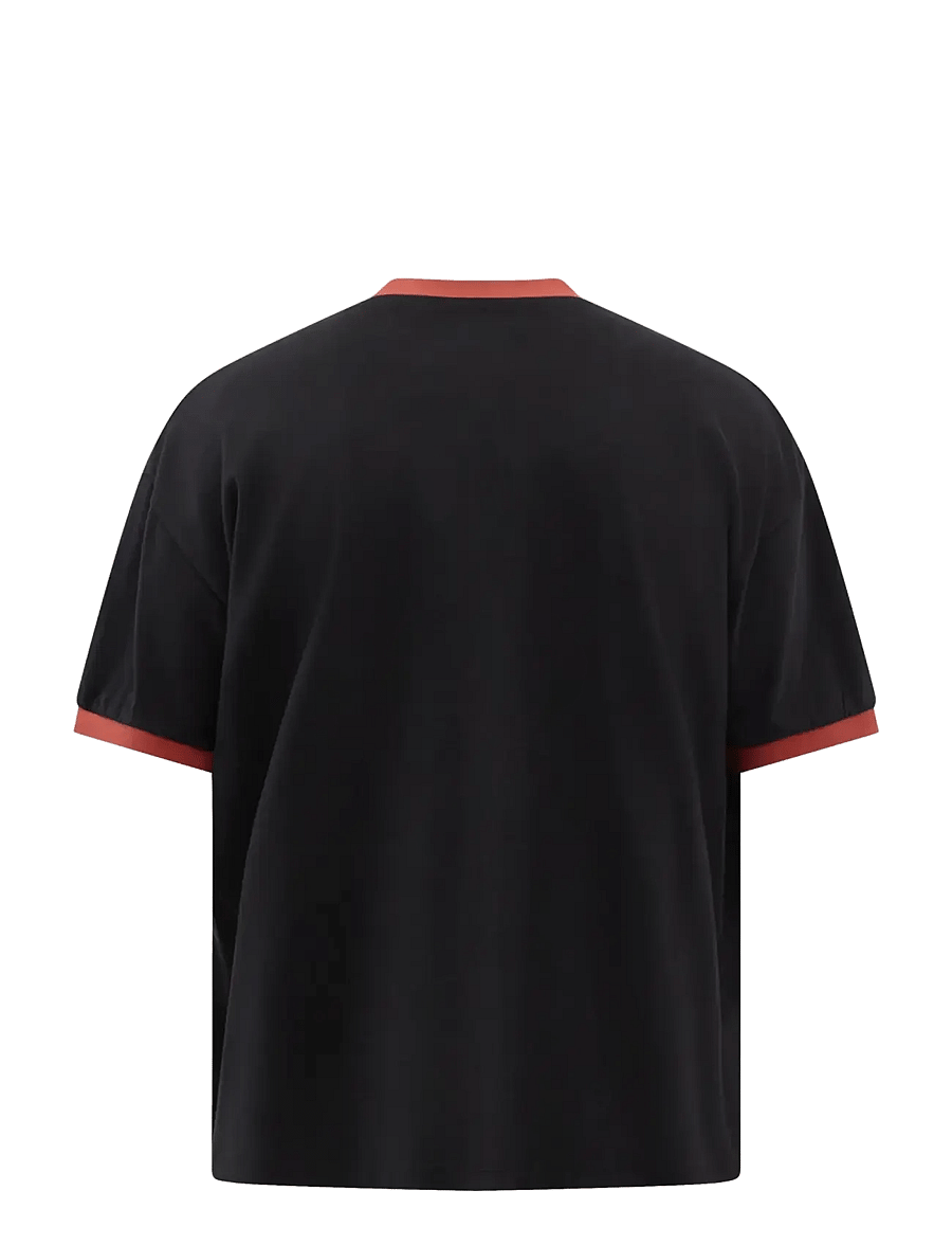 Everlast - Contrast Tee - kurzärmelige t-shirts - black beauty - 2