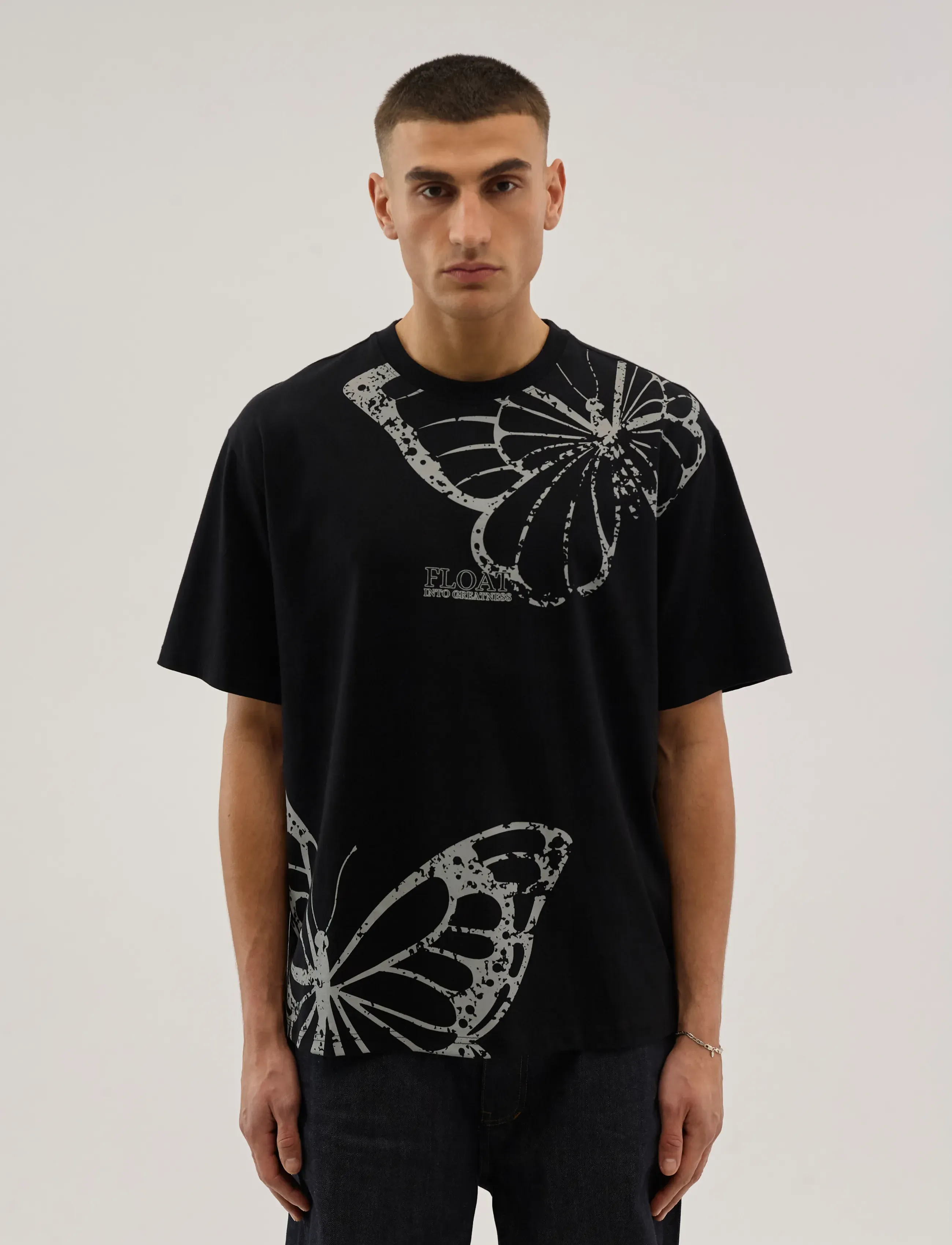 Everlast Big Butterfly Tee - T-shirts - BLACK / black