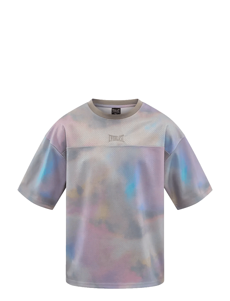 Everlast - Washed Mesh Jersey Short Sleeve - kortärmade t-shirts - white - 0