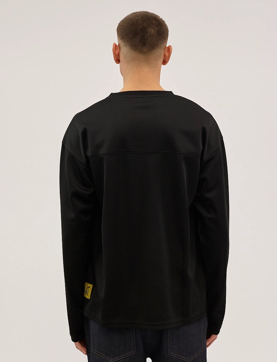 Everlast - Court Mesh Jersey Long Sleeve - långärmade t-shirts - black beauty - 4