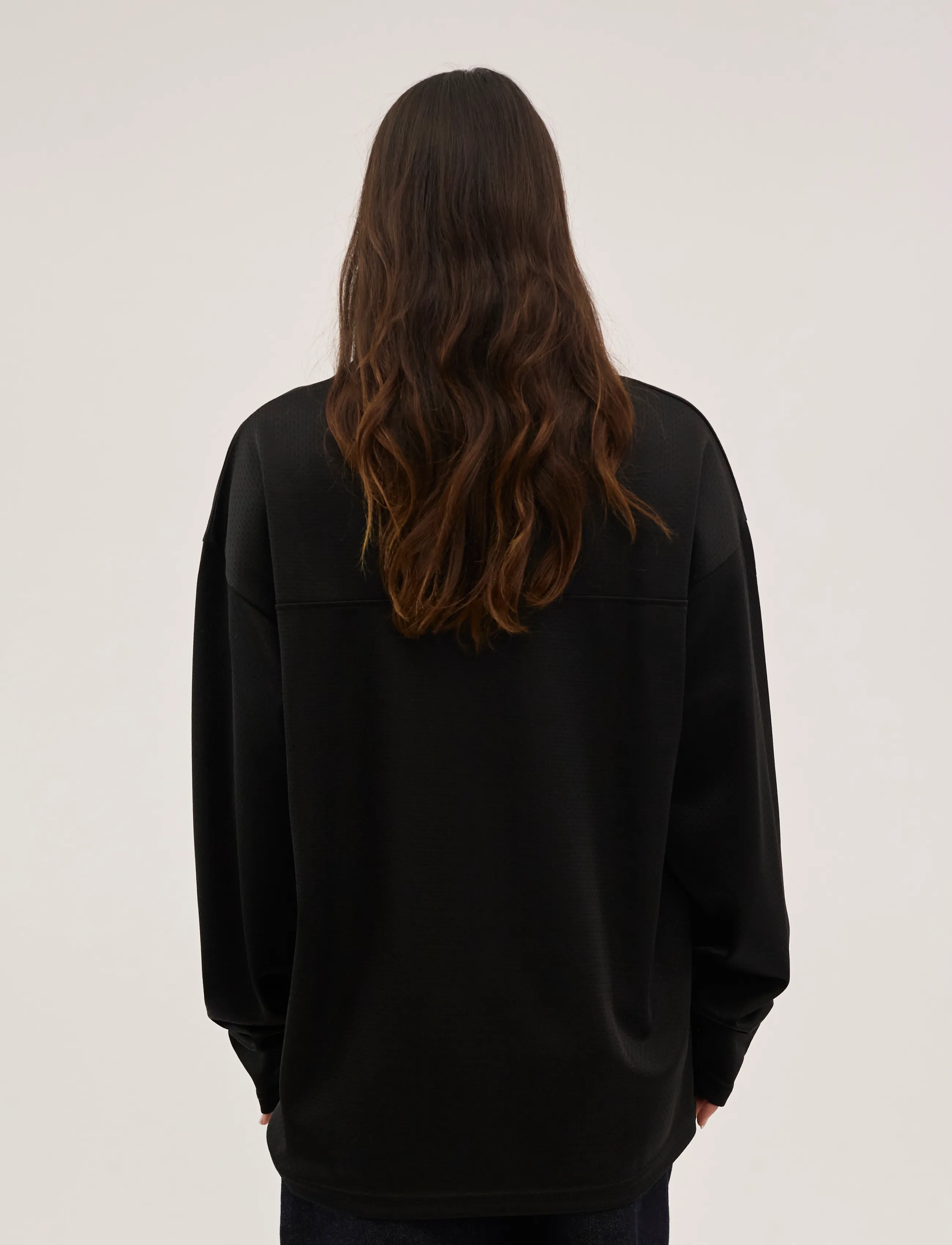 Everlast - Court Mesh Jersey Long Sleeve - langærmede t-shirts - black beauty - 5