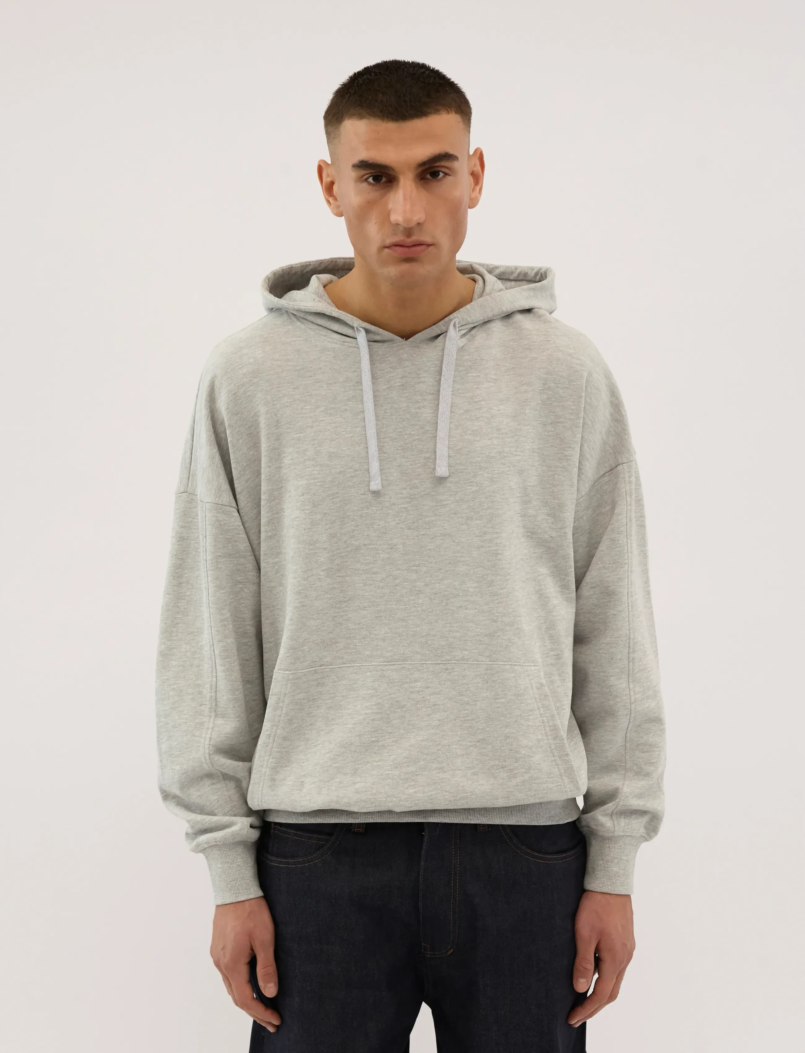 Everlast Oversized Sweat Hoodie, XS, Sweatshirts & Hoodies, Grau - Männerswear