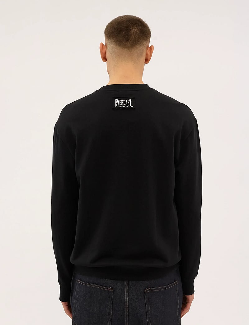 Everlast - EVERLAST LOGO CREW SWEAT - vacation essentials - black beauty - 4