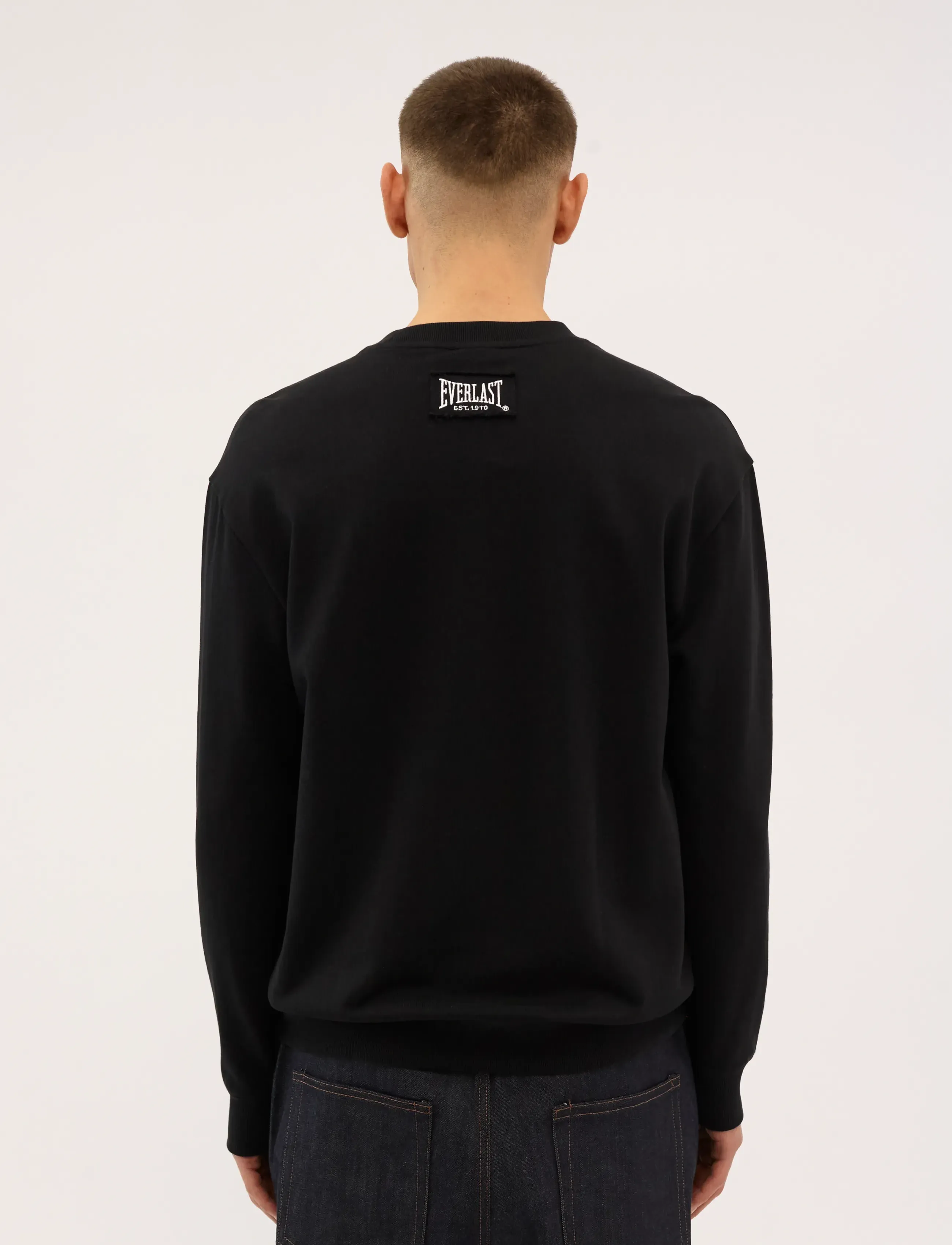 Everlast - EVERLAST LOGO CREW SWEAT - laveste priser - black beauty - 4